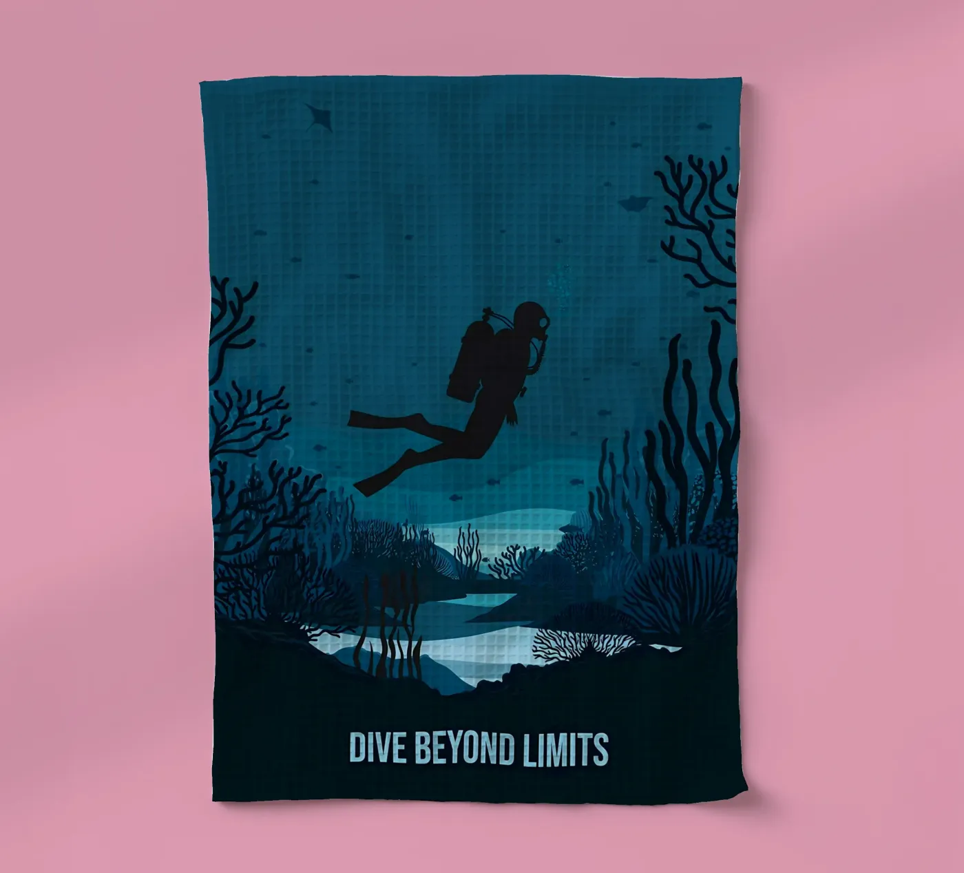 Diving theedoek van Eames
