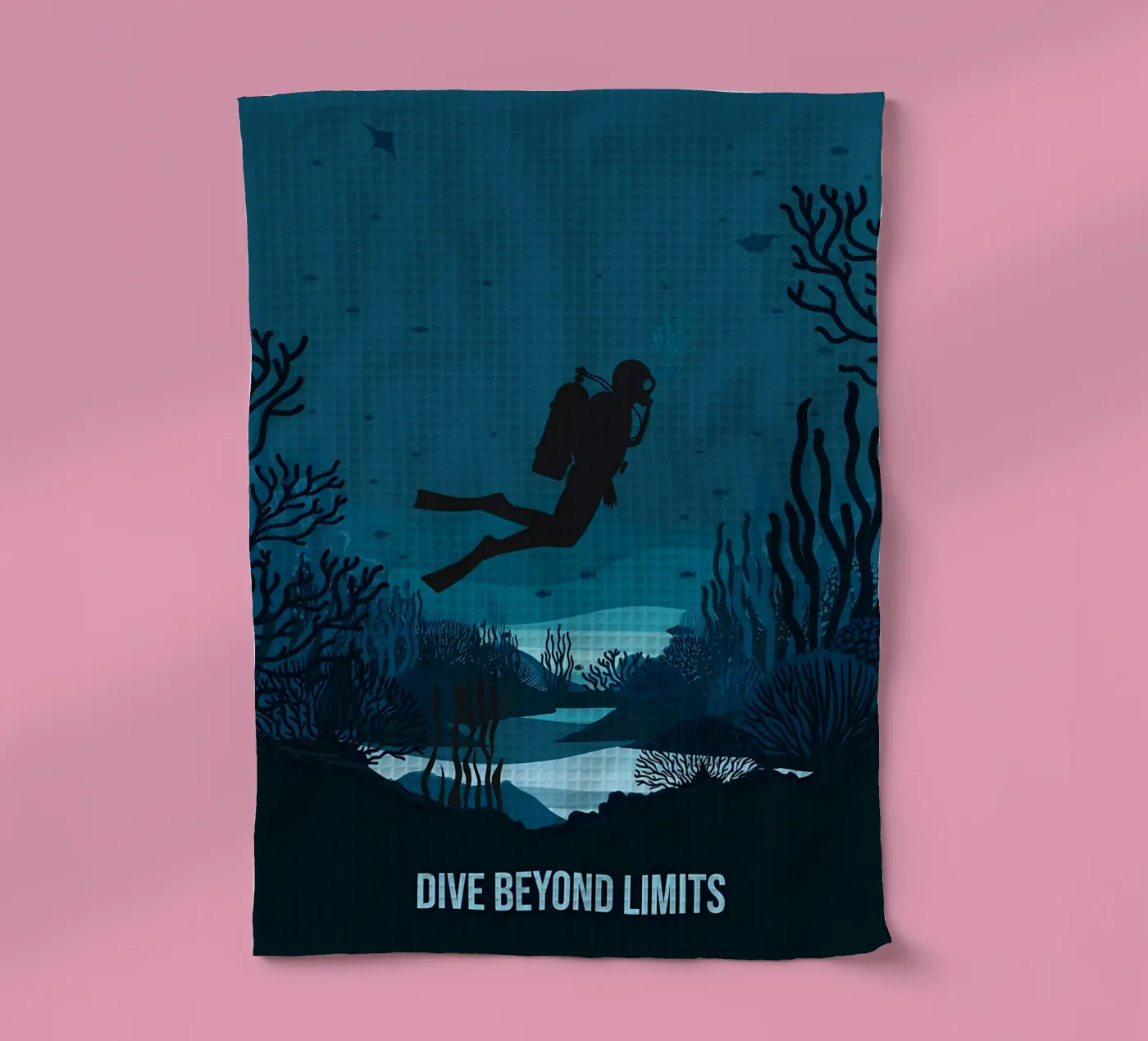 Diving Geschirrtuch von Eames