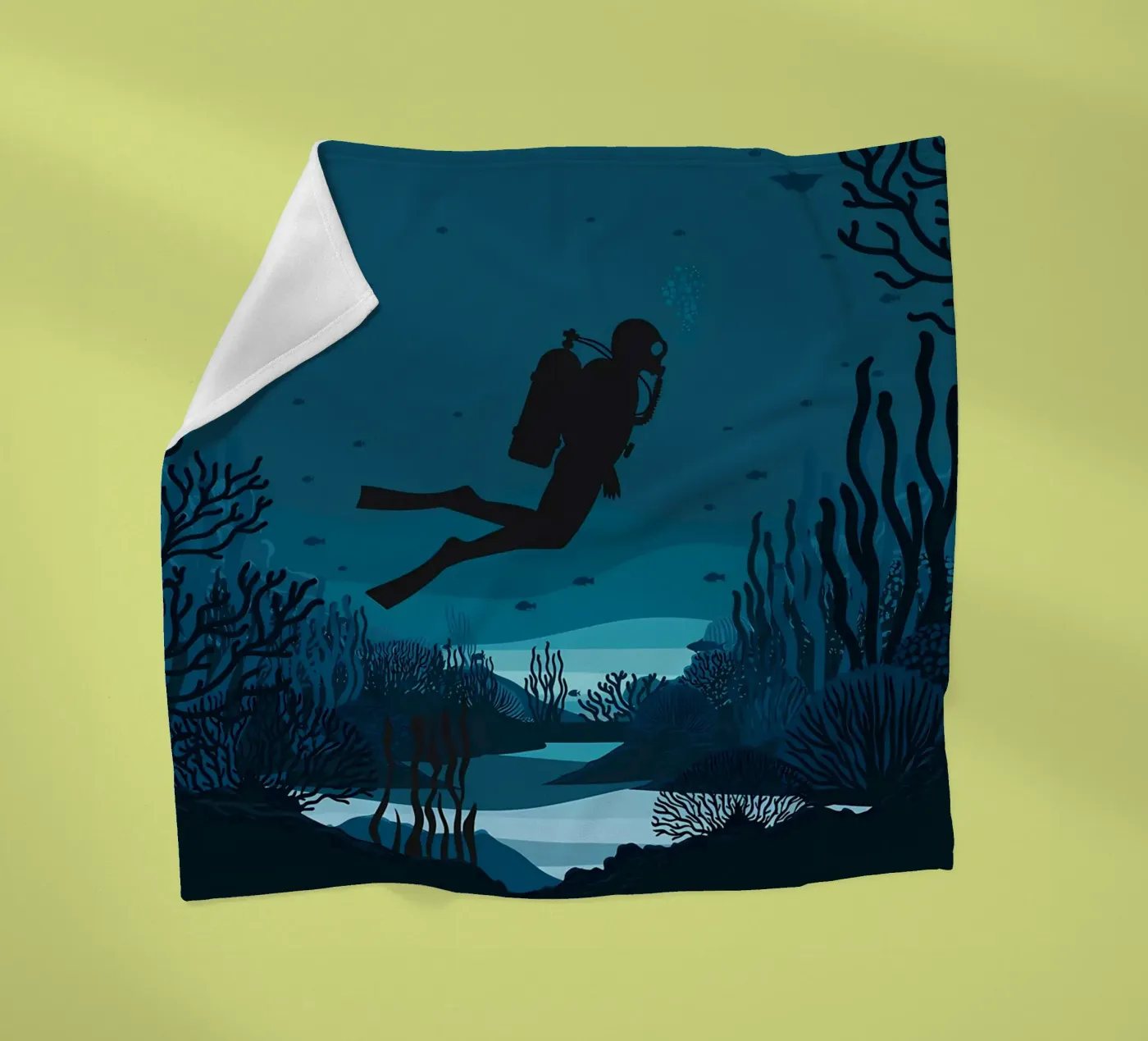 Diving plaid polaire de Eames