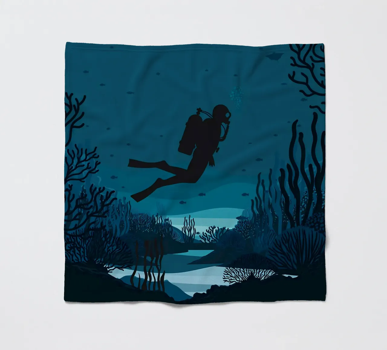 Diving fleece blanket by Eames