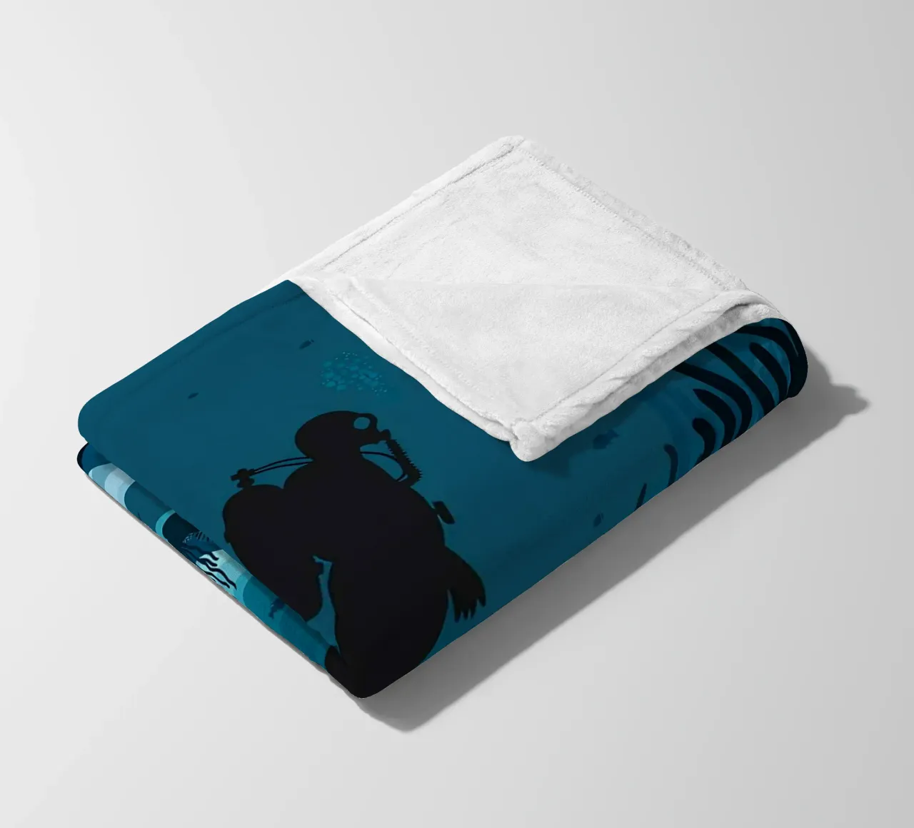 Diving fleece blanket by Eames