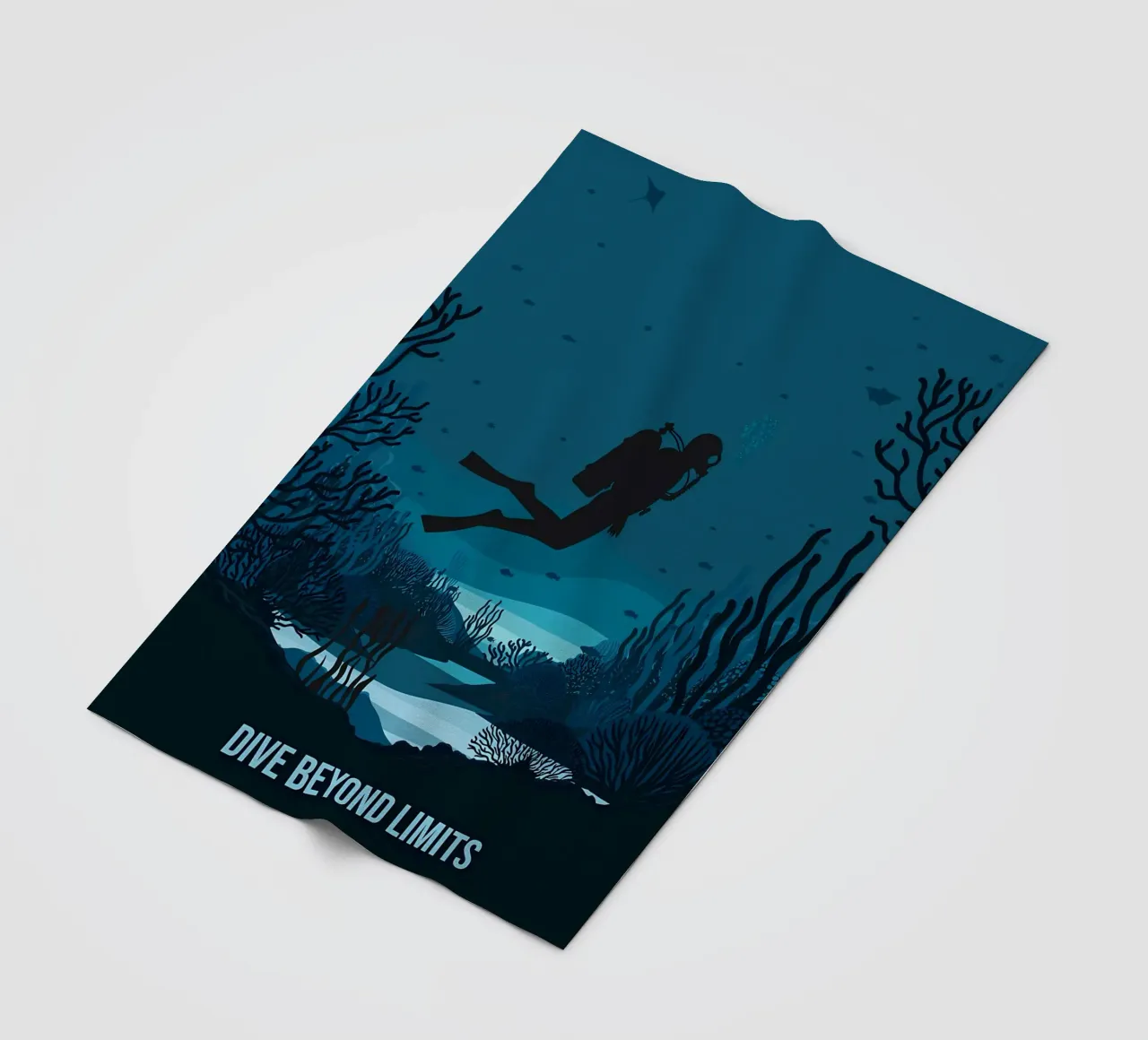 Diving fleece blanket by Eames