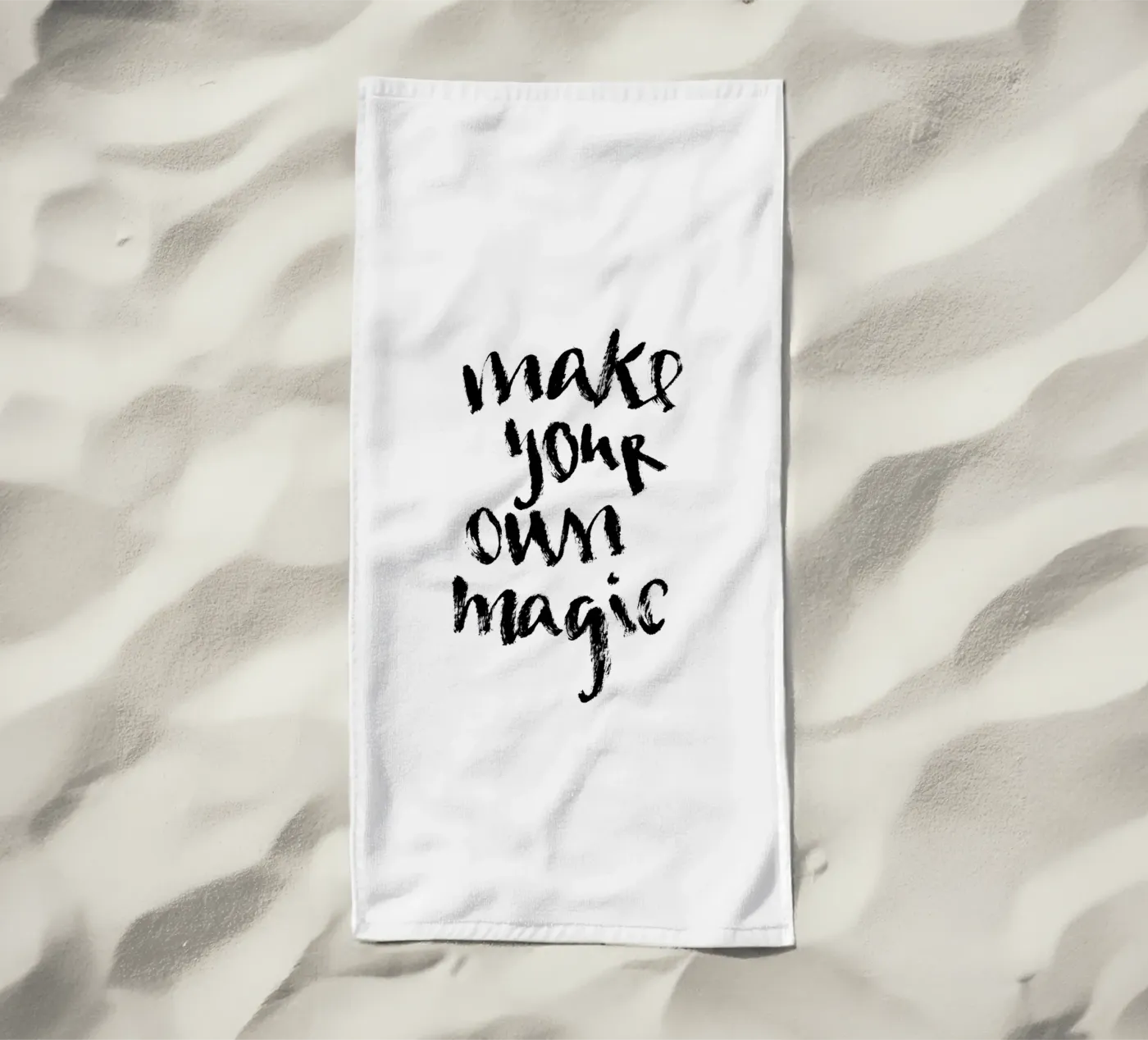 Magic beach towel by Brushmeetspaper