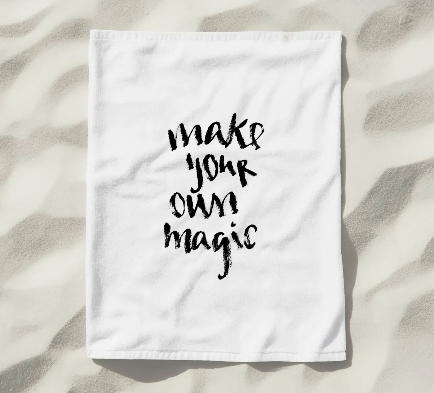 Magic beach towel by Brushmeetspaper