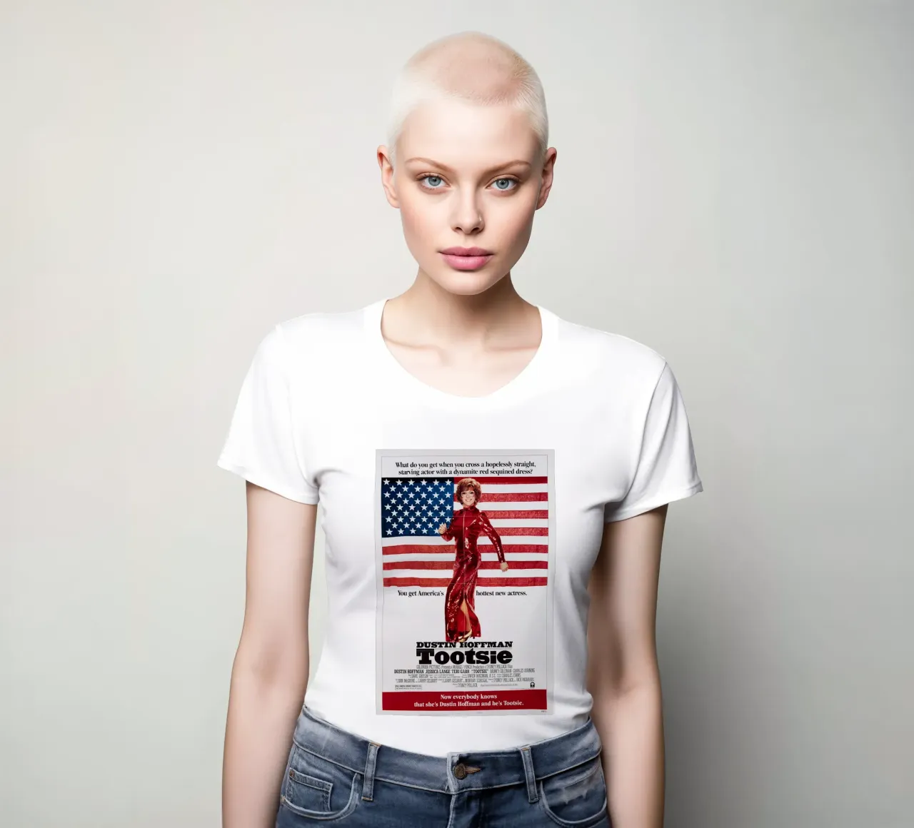 Tootsie – A Classic Comedy with Heart and Wit women's fitted t-shirt by Attaboy Dsgn
