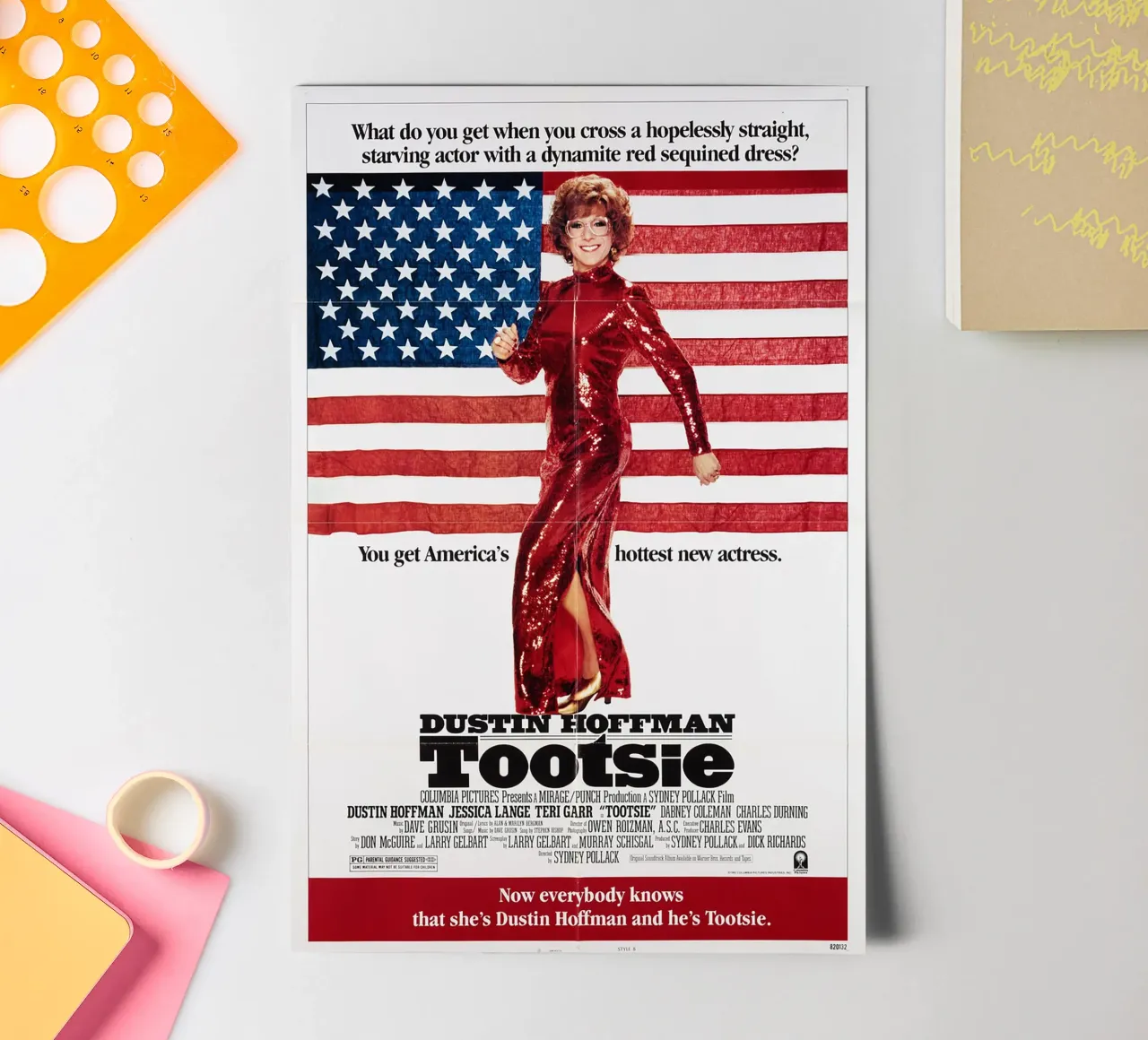Tootsie – A Classic Comedy with Heart and Wit sticker sheet by Attaboy Dsgn