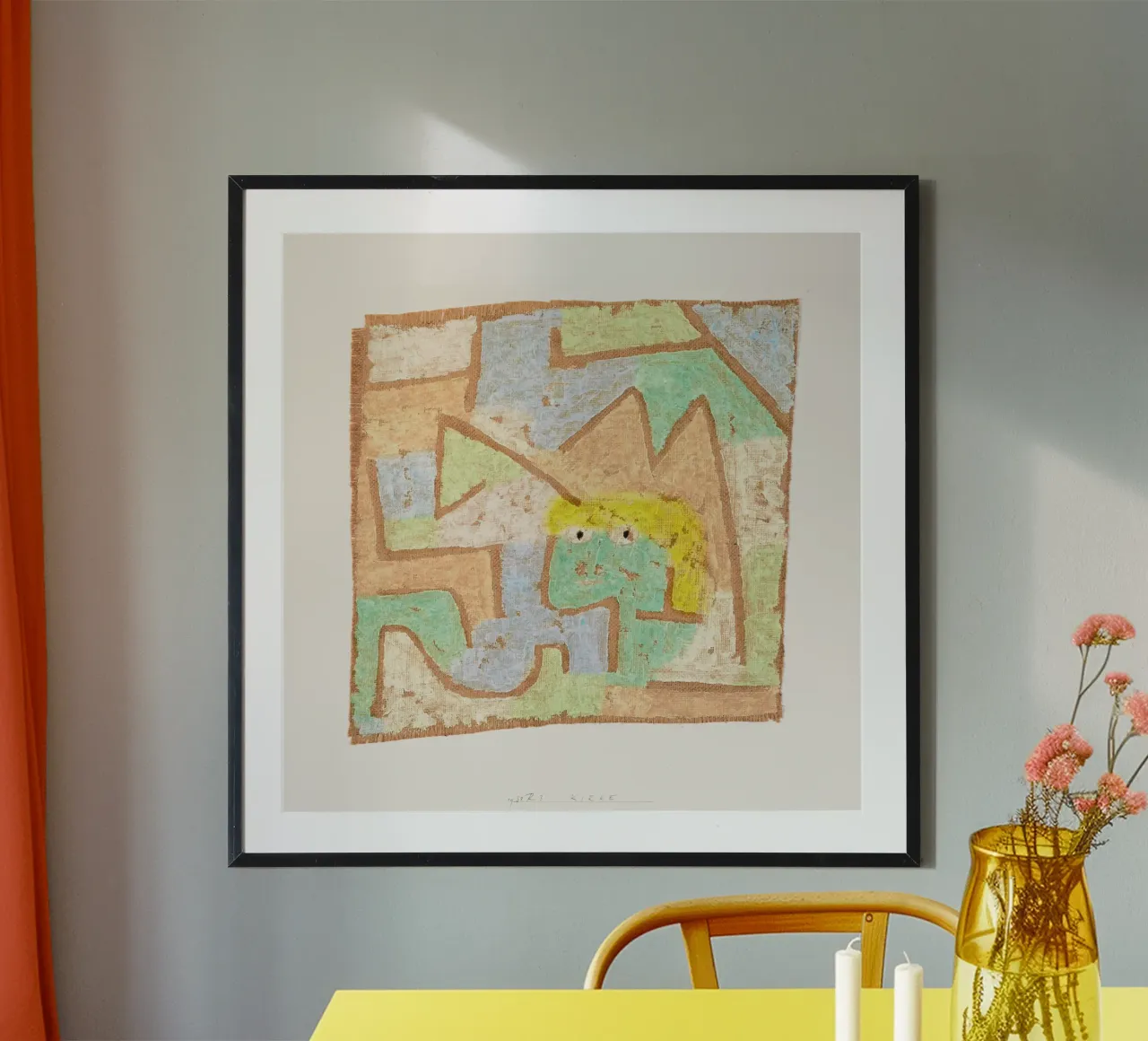 Paul Klee - Kirke poster con telaio in legno da Old Masters