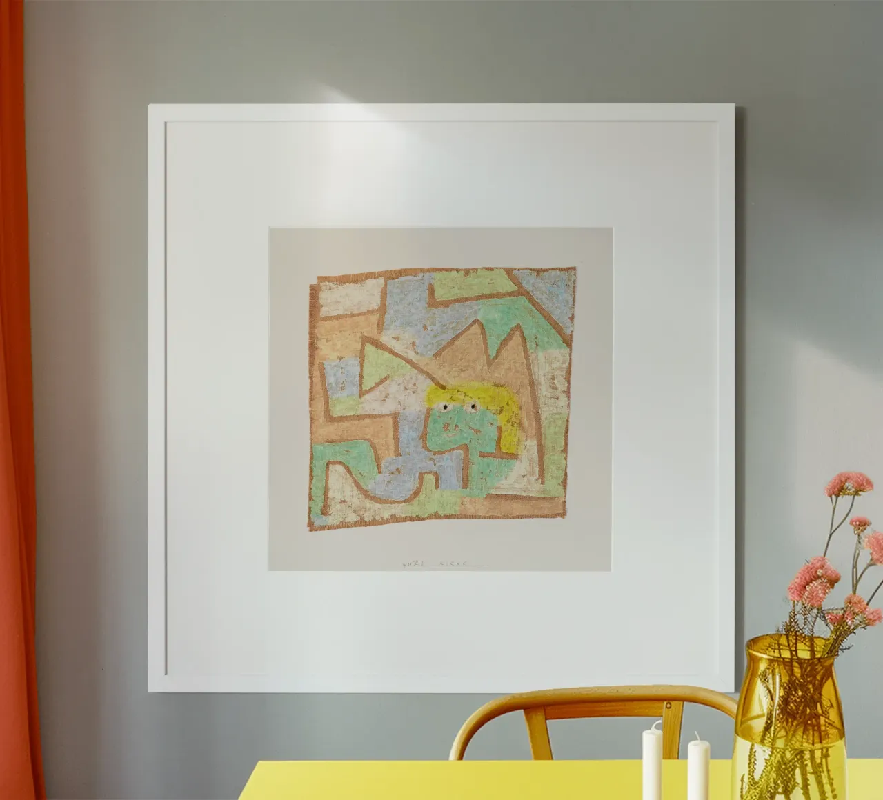 Paul Klee - Kirke poster con telaio in legno da Old Masters