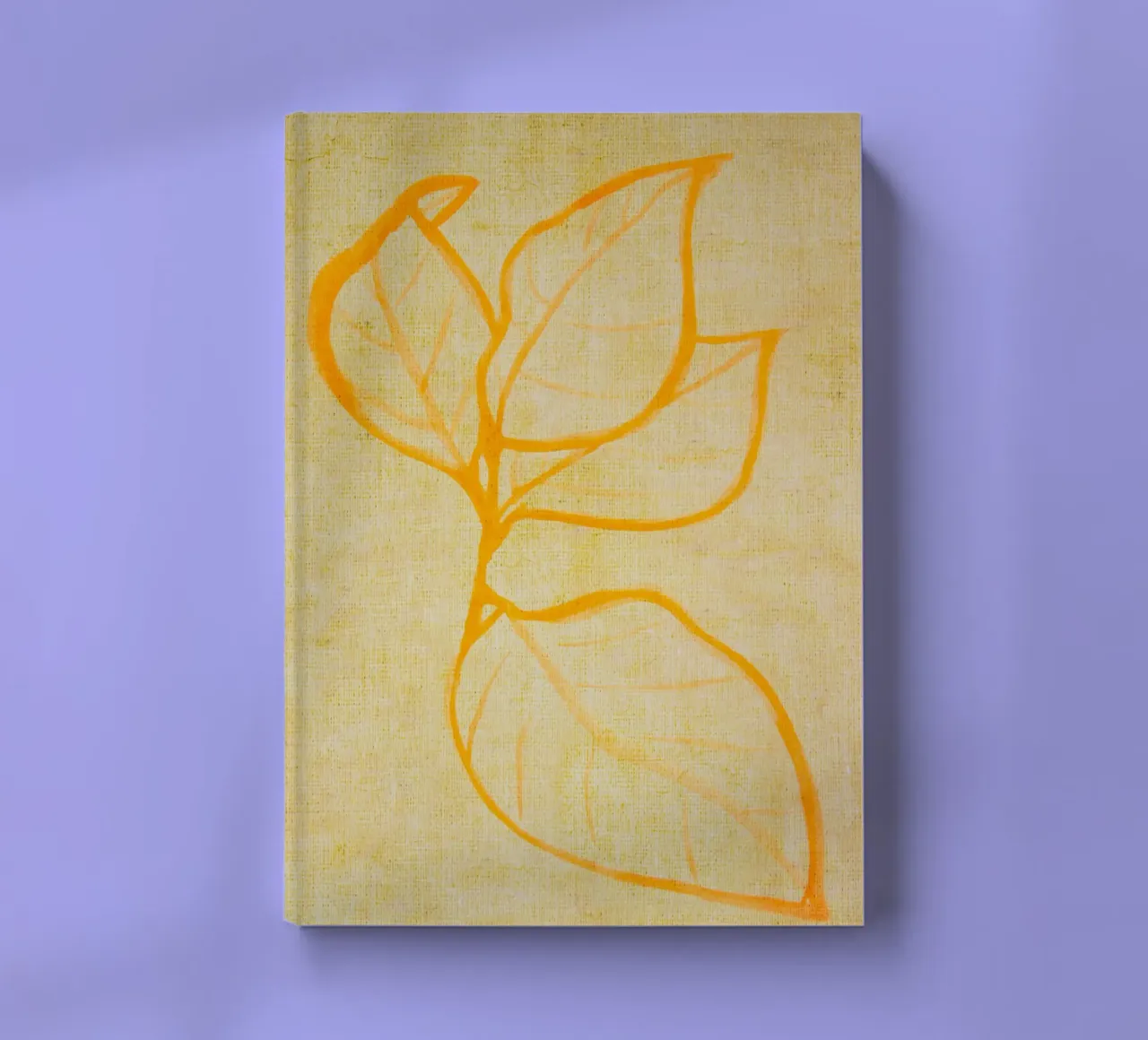 Nature jaune abstraite carnet de notes de Teresa André
