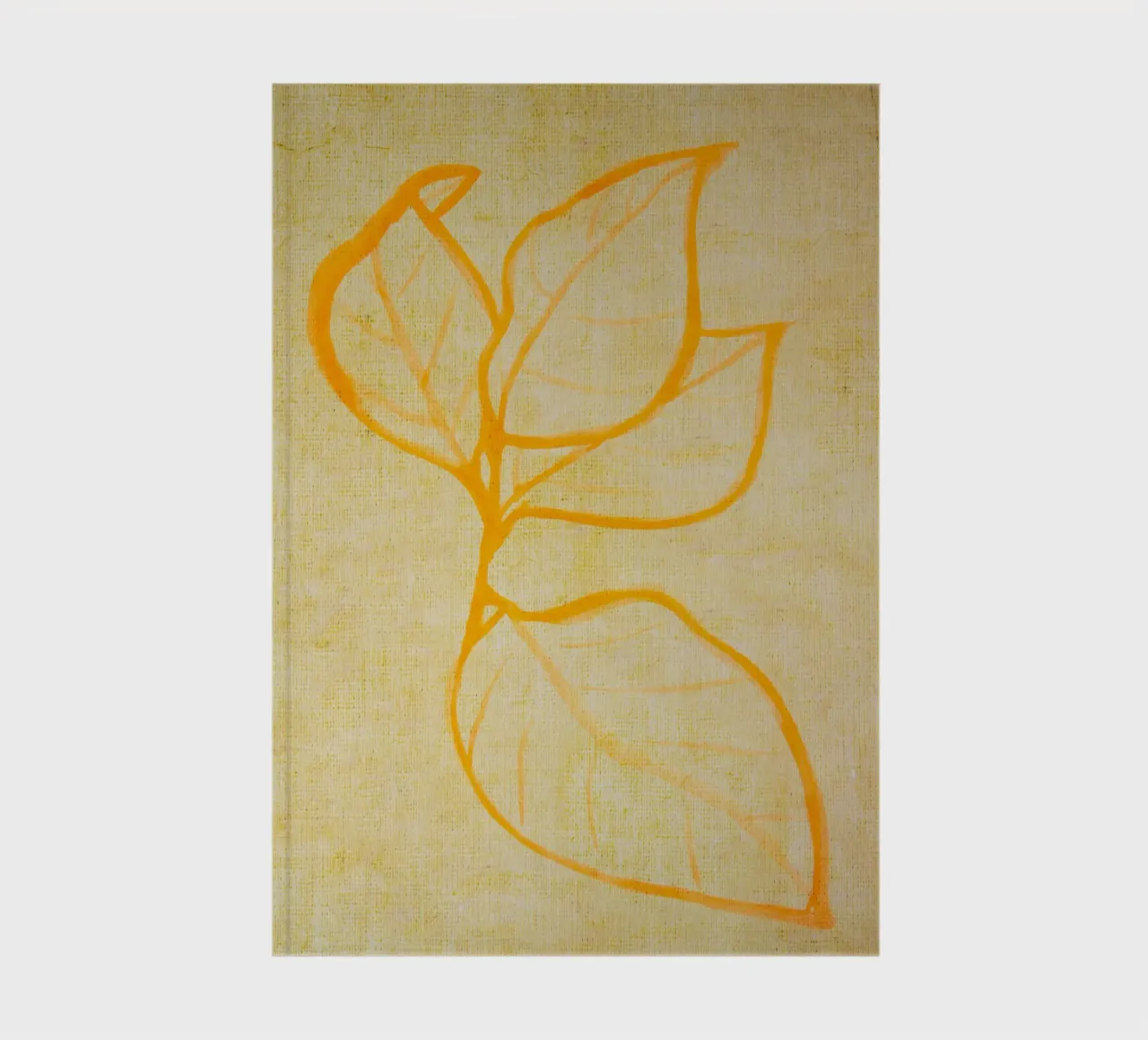 Nature jaune abstraite carnet de notes de Teresa André