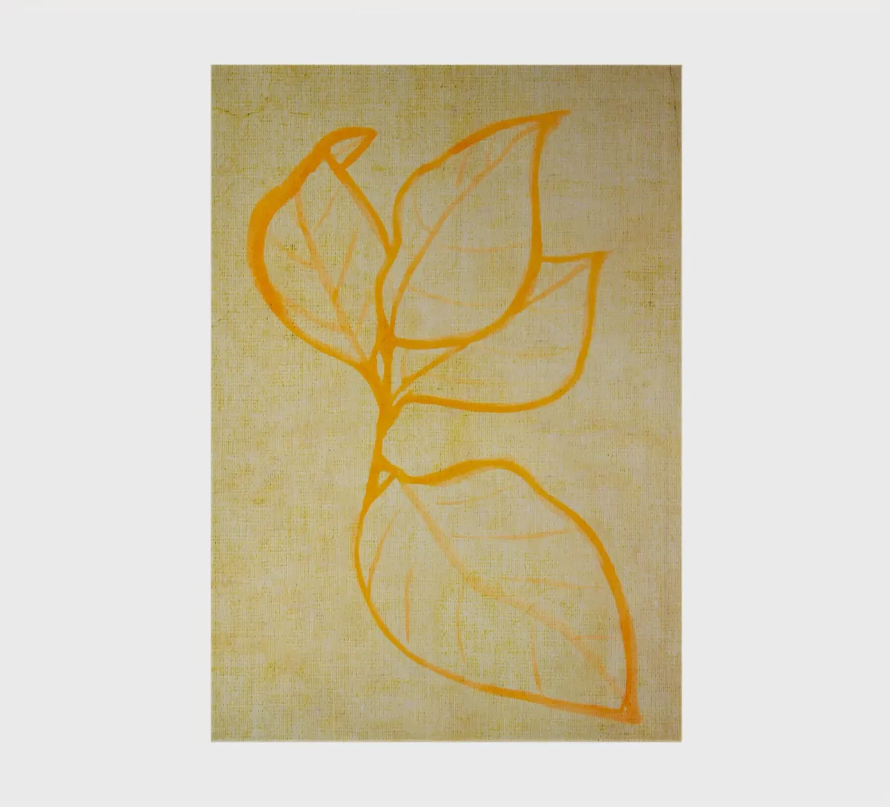 Nature jaune abstraite carnet de notes de Teresa André
