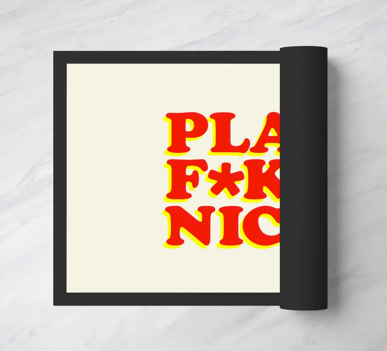 Play Fkn Nice Design tipografico umoristico zerbino da THE MOTIVATED TYPE