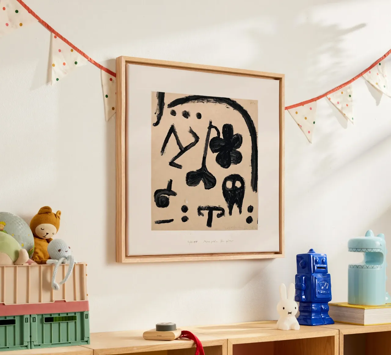 Paul Klee - Marks canvas with Floater frame by Old Masters