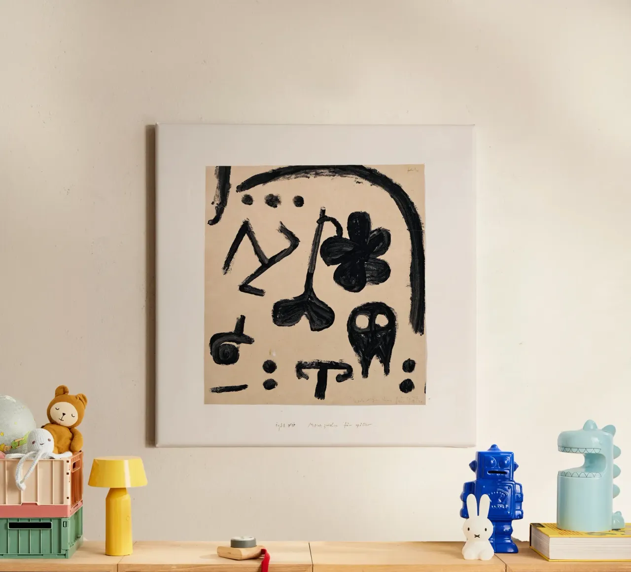 Paul Klee - Marks canvas with Floater frame by Old Masters