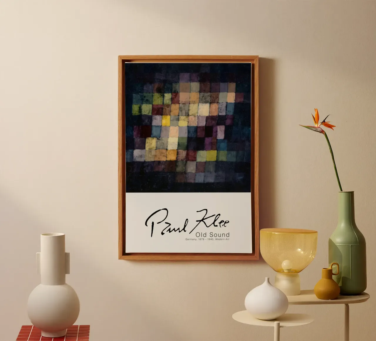 Paul Klee - Vecchio suono tela con Cornice a cassetta da Old Masters