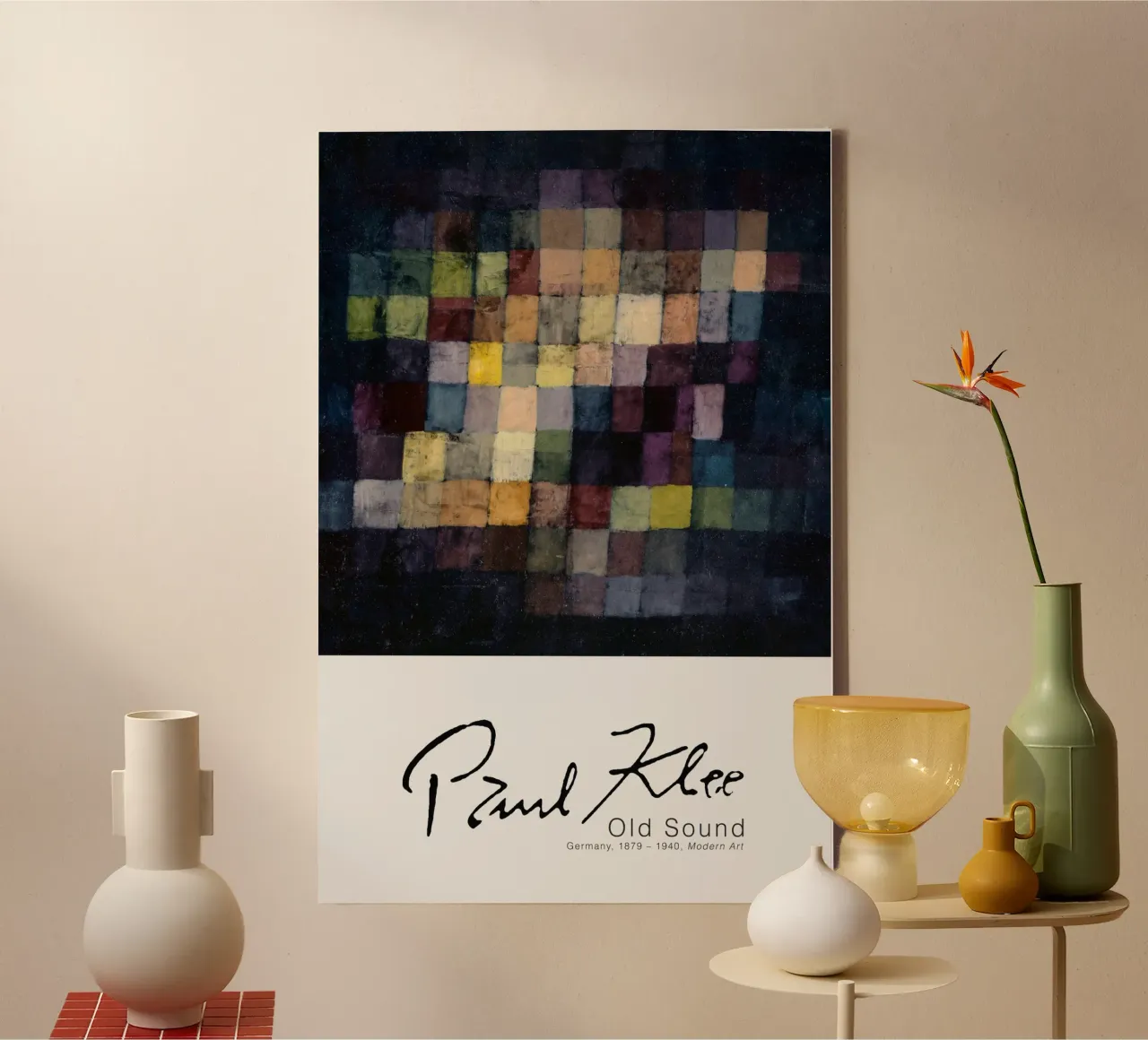 Paul Klee - Vecchio suono tela con Cornice a cassetta da Old Masters