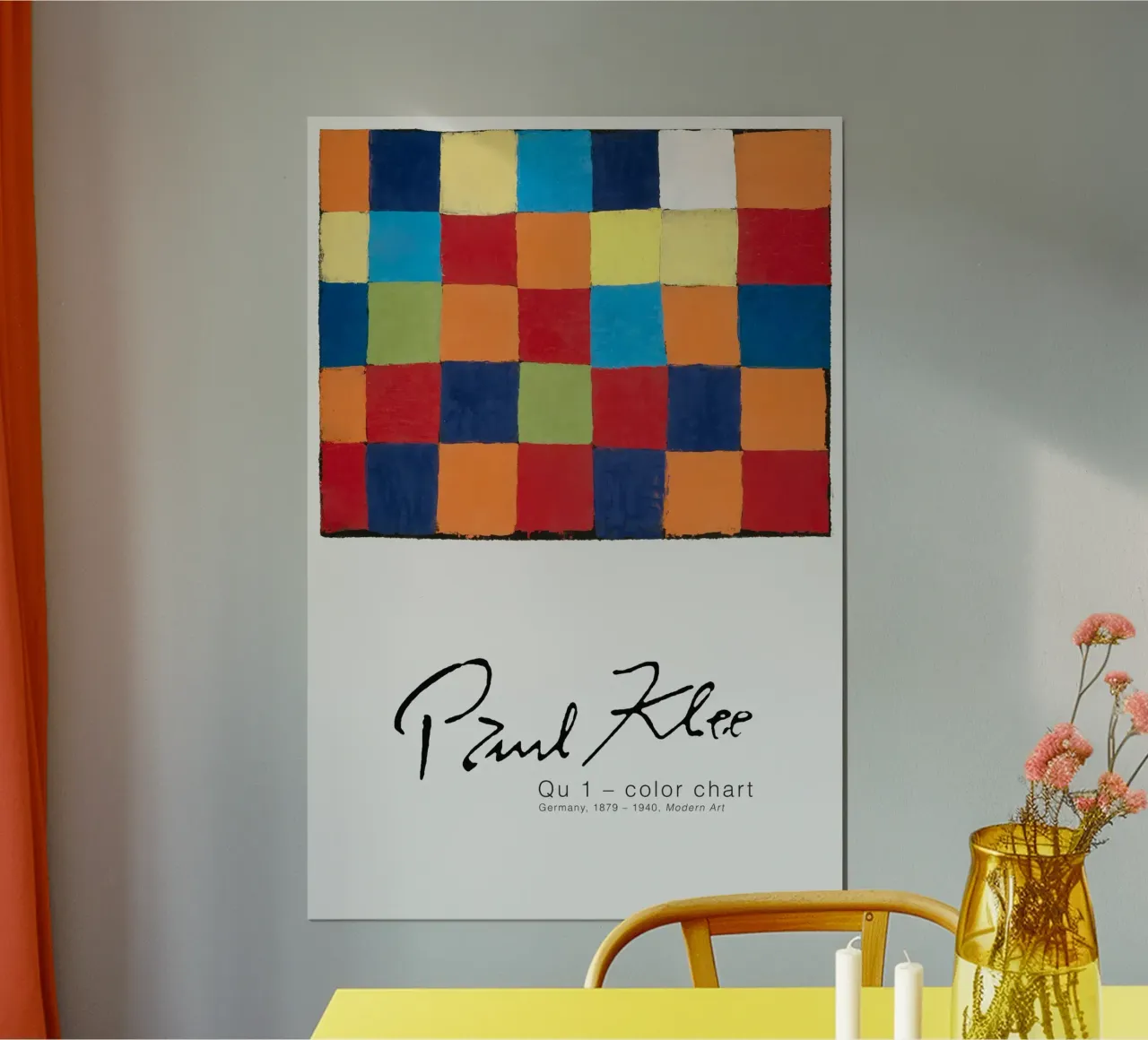 Paul Klee - Tabella dei colori Qu 1 carta hahnemühle da Old Masters
