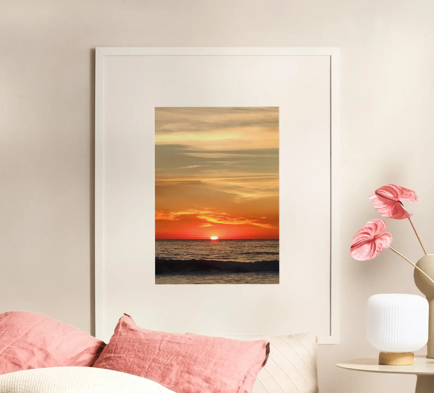 Sun saying goodbye poster by Teresa André