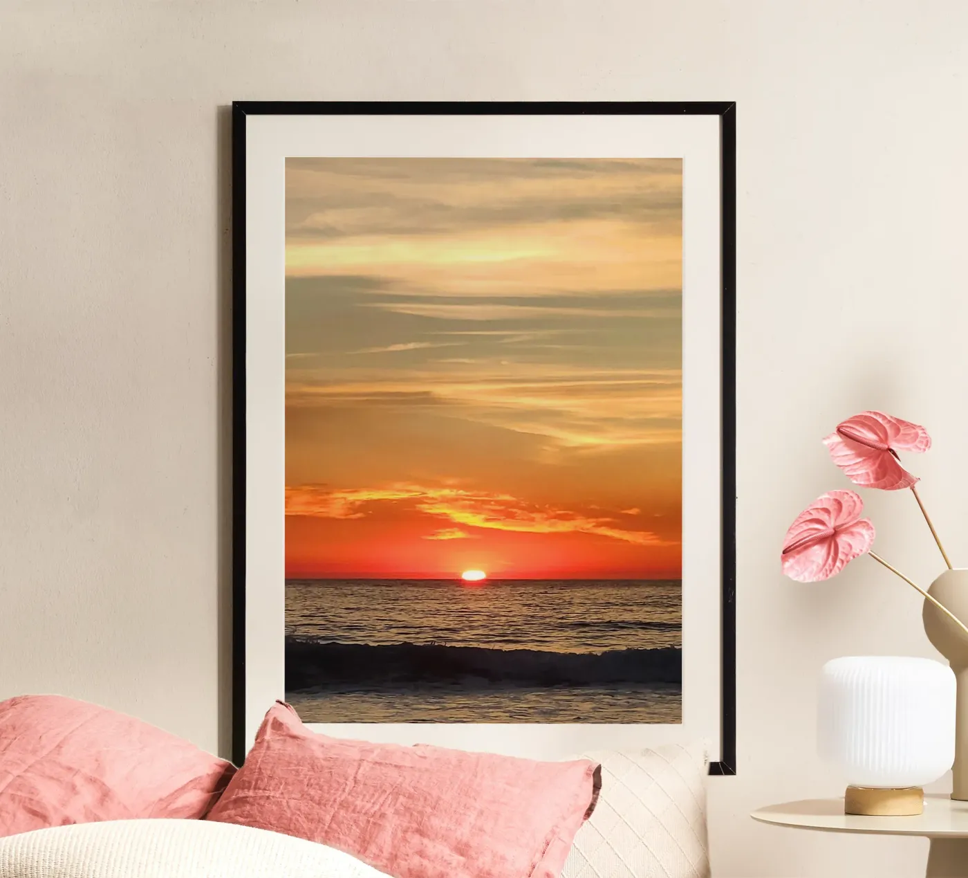 Sun saying goodbye poster by Teresa André