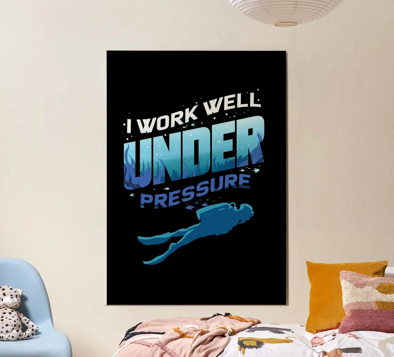 Immersione oltre i limiti, Scuba Diver Underwater alluminio dibond da Eames