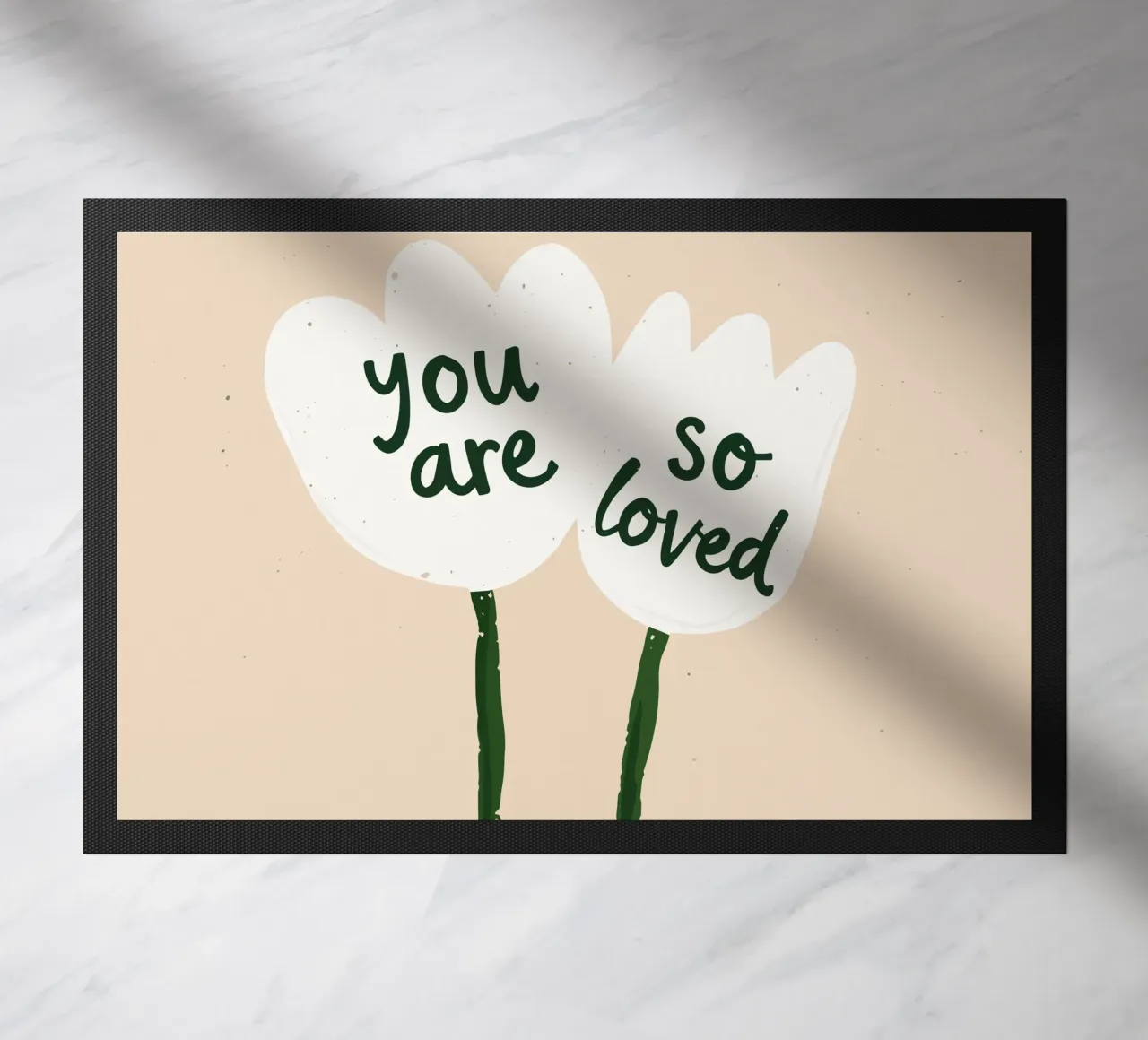 Soft Bloom - Un messaggio per il cuore zerbino da KidzStudio