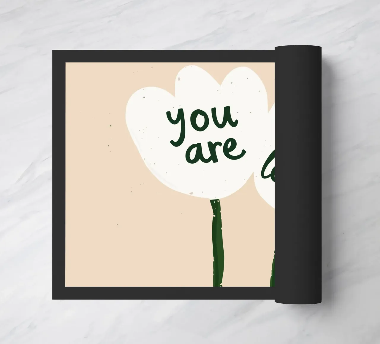 Soft Bloom - Un messaggio per il cuore zerbino da KidzStudio