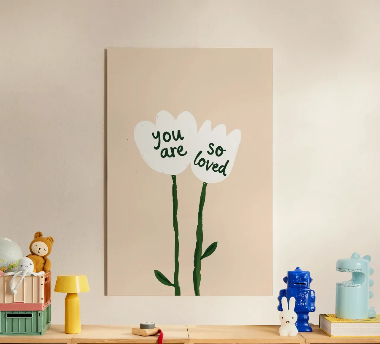 Soft Bloom - Un messaggio per il cuore plexiglass da KidzStudio
