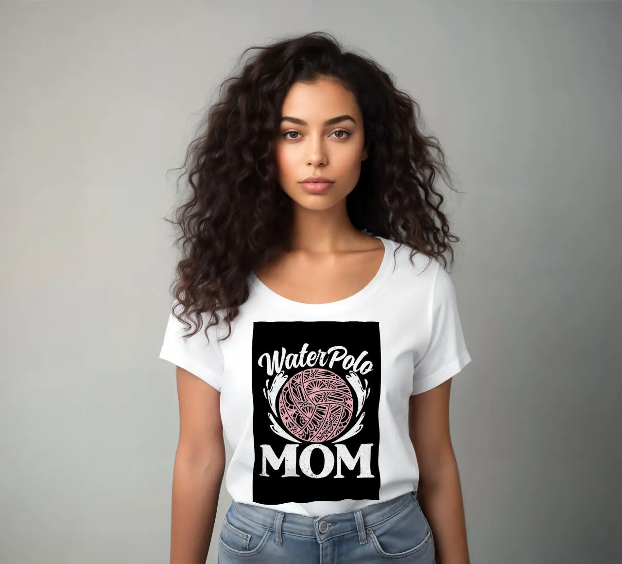 Waterpolo speler Fit Pers dames t-shirt getailleerd van Stylianos