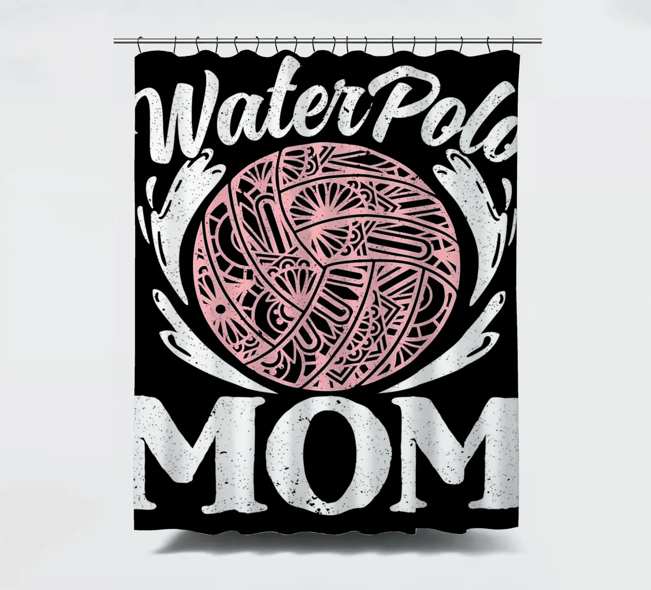 Water Polo Player Fit Pers shower curtain by Stylianos