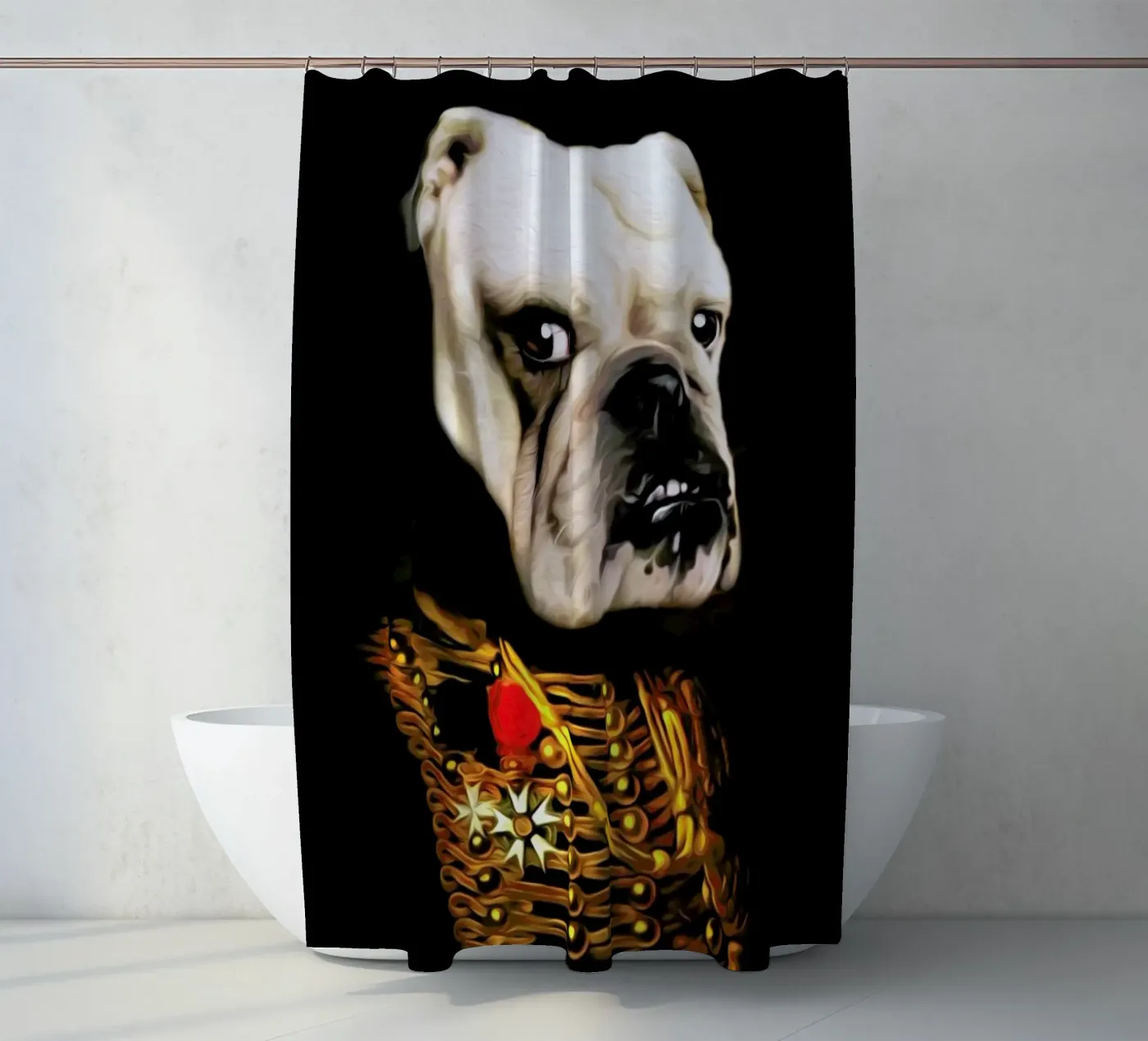 Marcus douchegordijn van Tein Lucasson