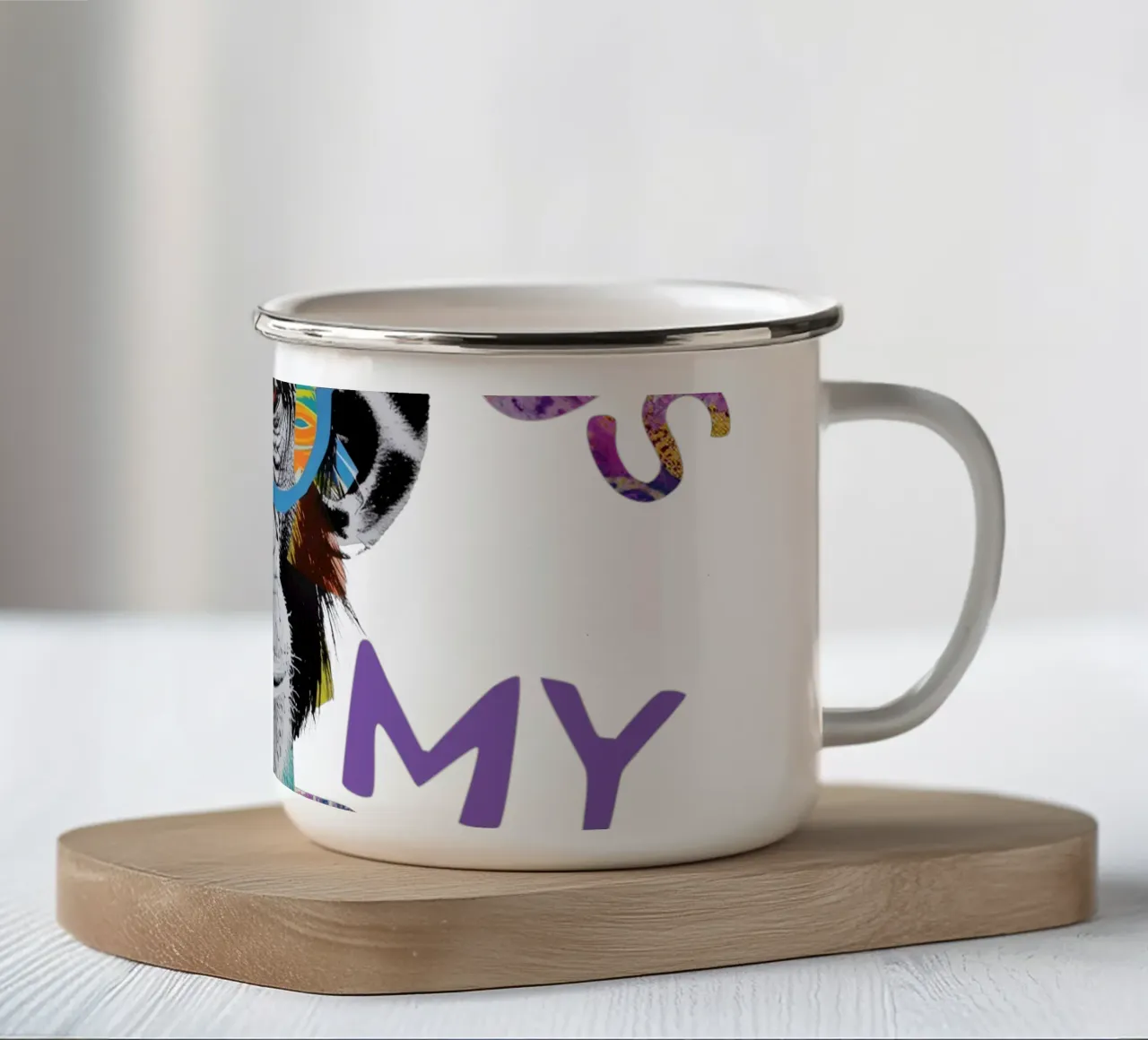 Non è il mio circo tazza in smalto da Andrea Haase Modern Home