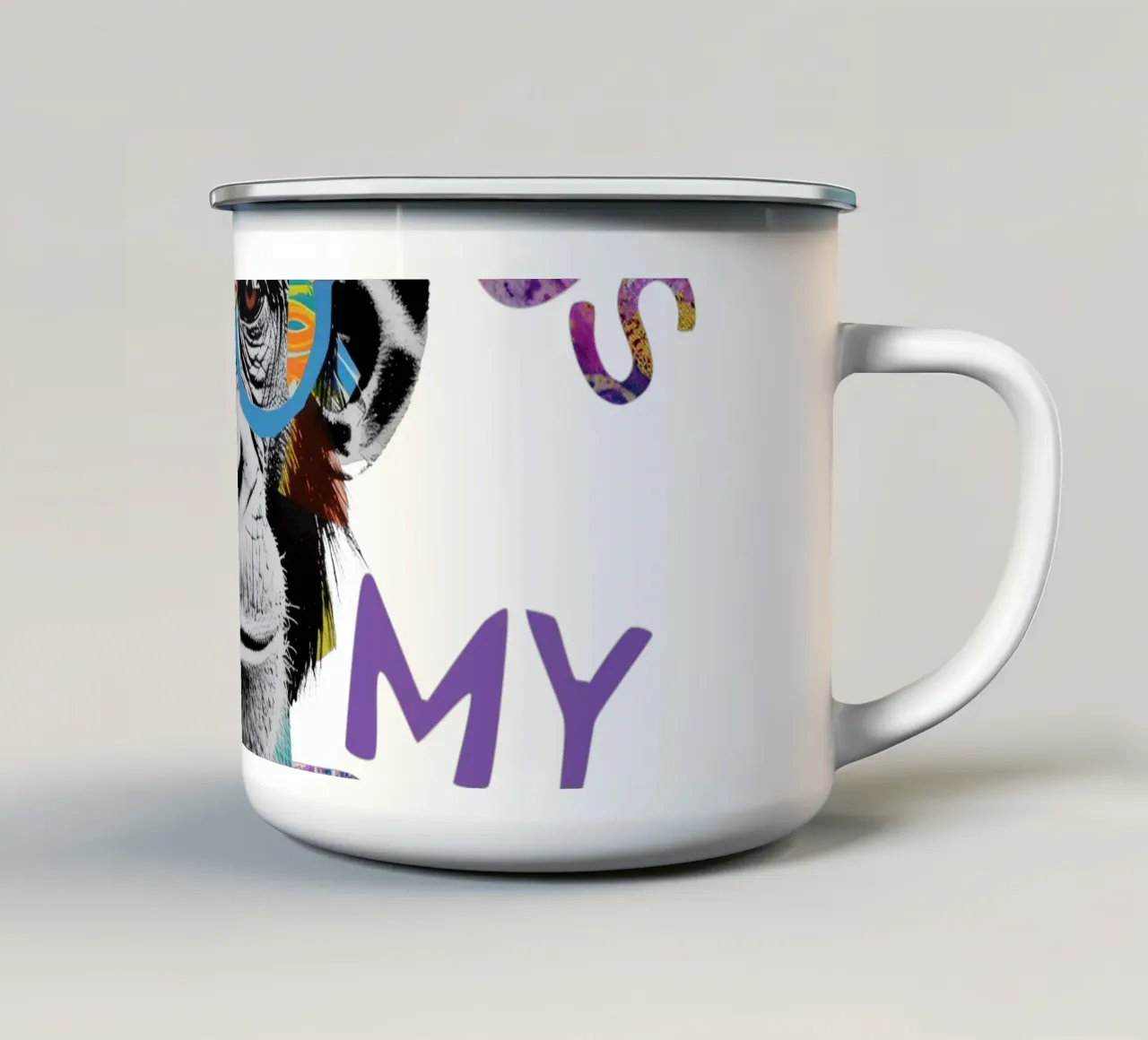 Non è il mio circo tazza in smalto da Andrea Haase Modern Home