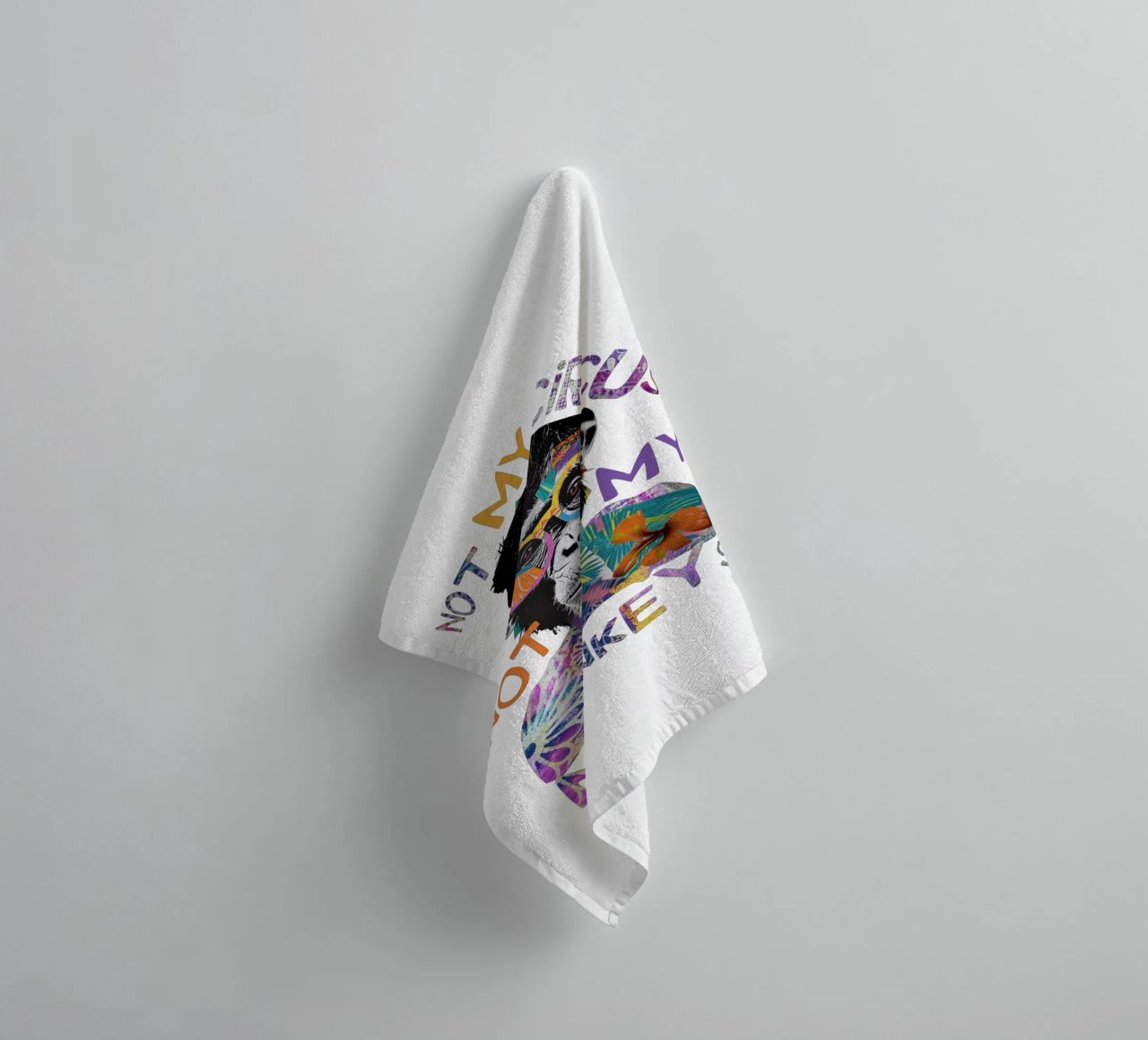 Nicht mein Zirkus Handtuch von Andrea Haase Modern Home