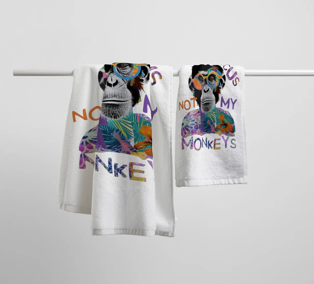 Not My Circus towel by Andrea Haase Modern Home