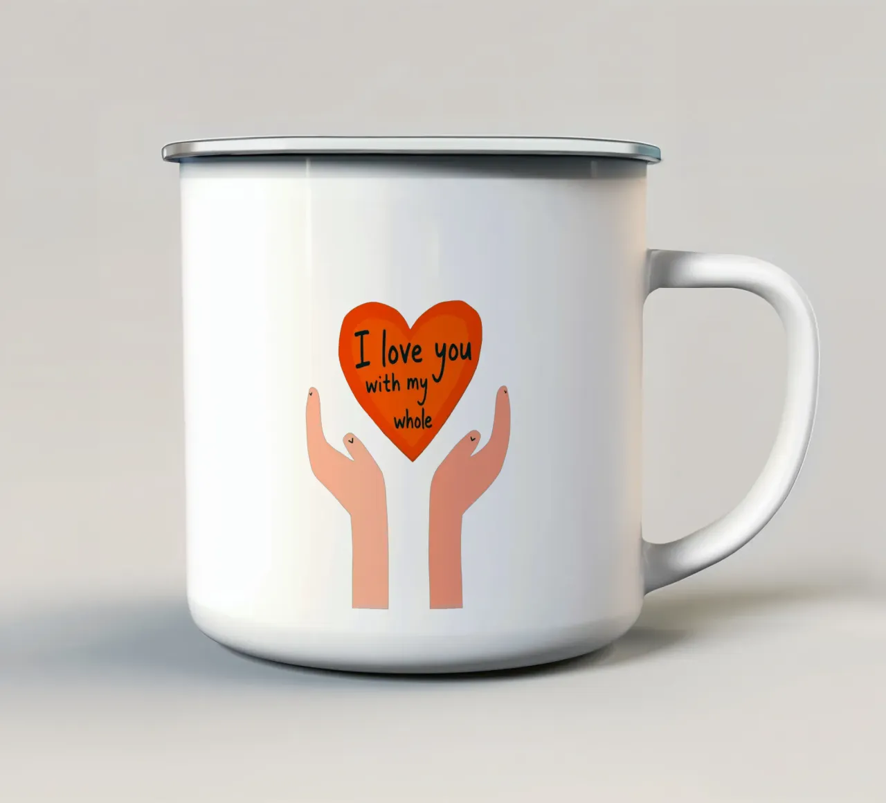 Wholehearted - Amore senza confini tazza in smalto da KidzStudio