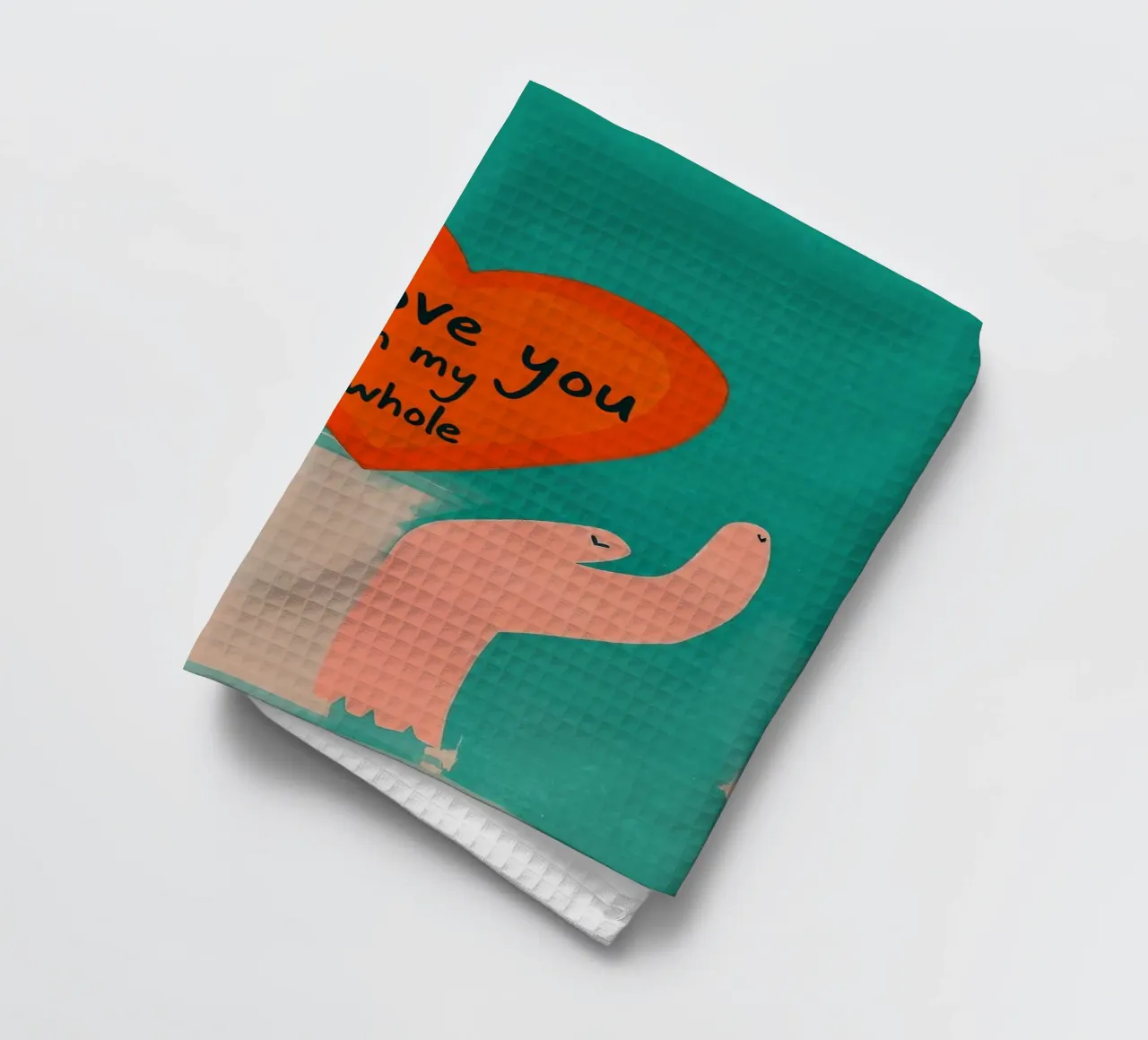 Wholehearted - Amour sans frontières torchon de KidzStudio