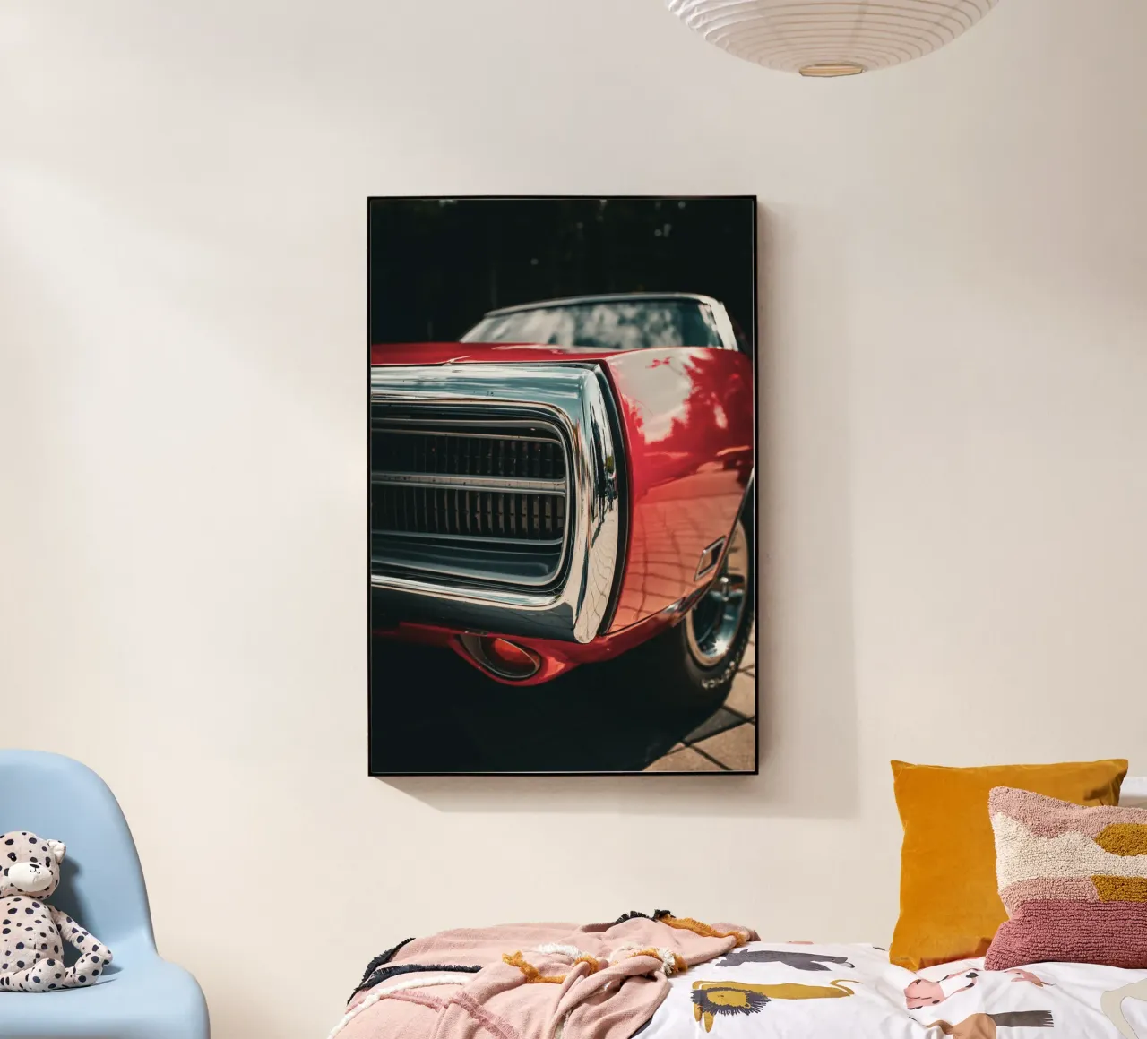 Dodge acryl van Jonas Klein