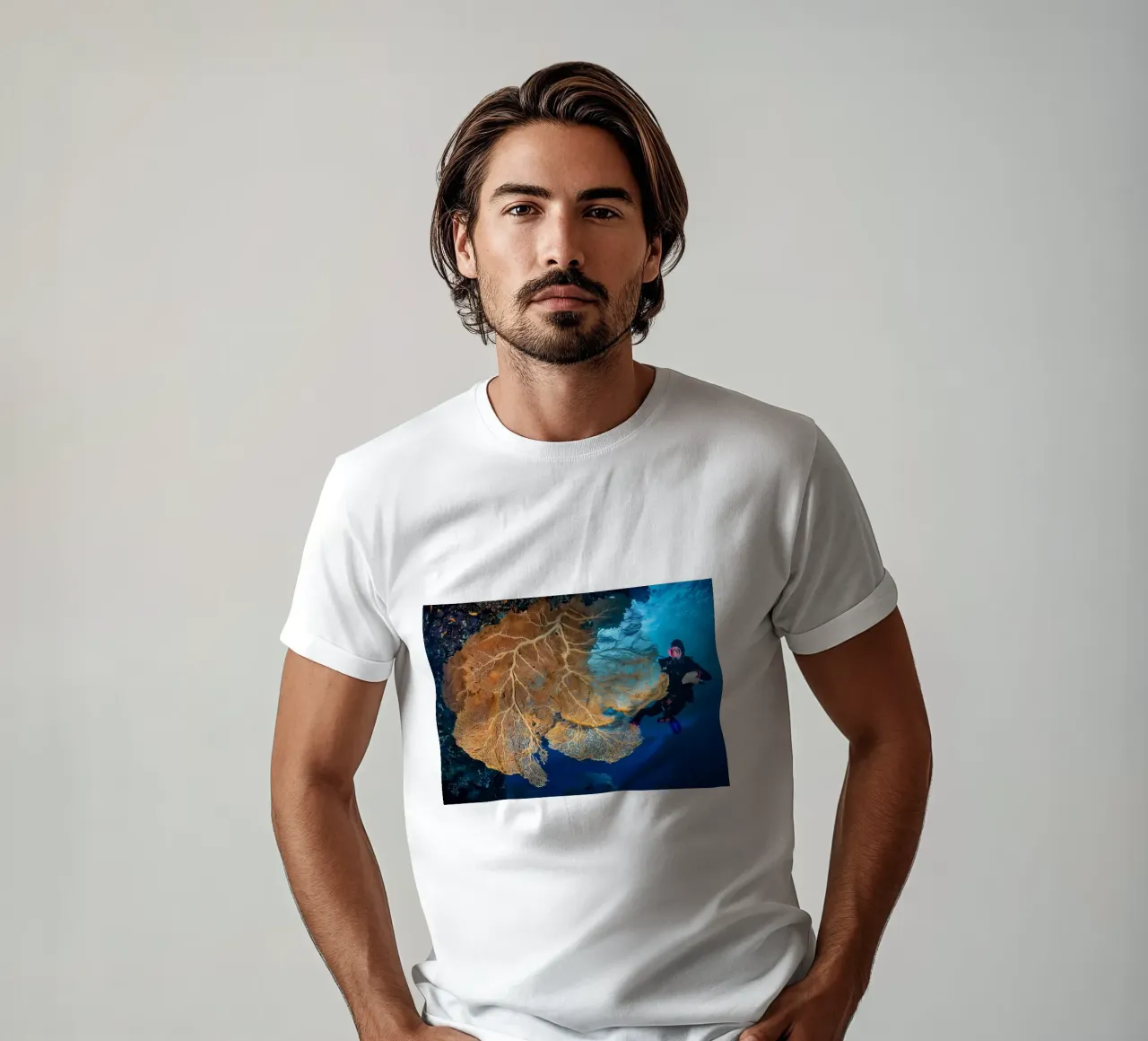 Silhouette di immersione subacquea t-shirt da Eames