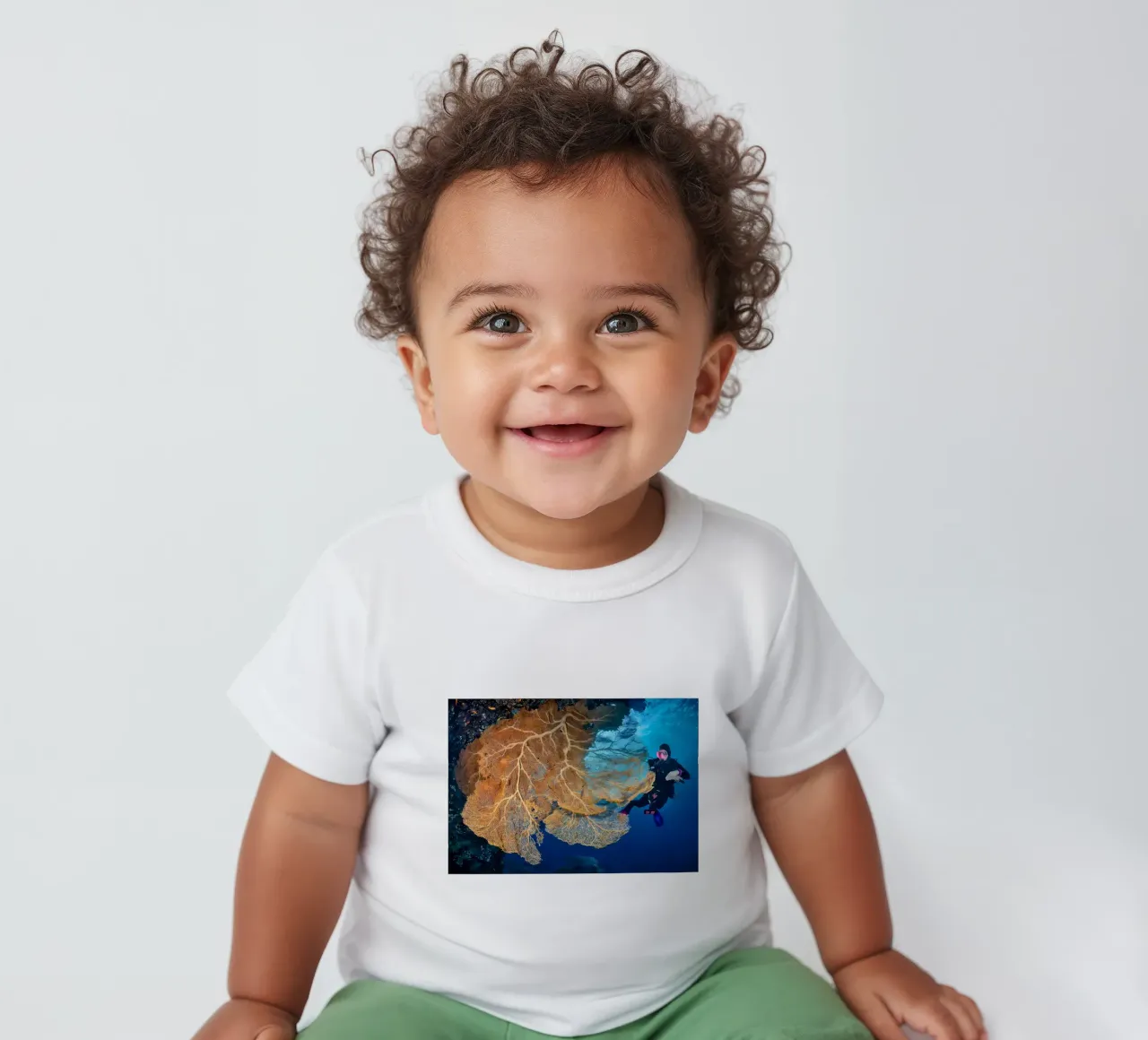 Silhouette di immersione subacquea maglietta neonato da Eames