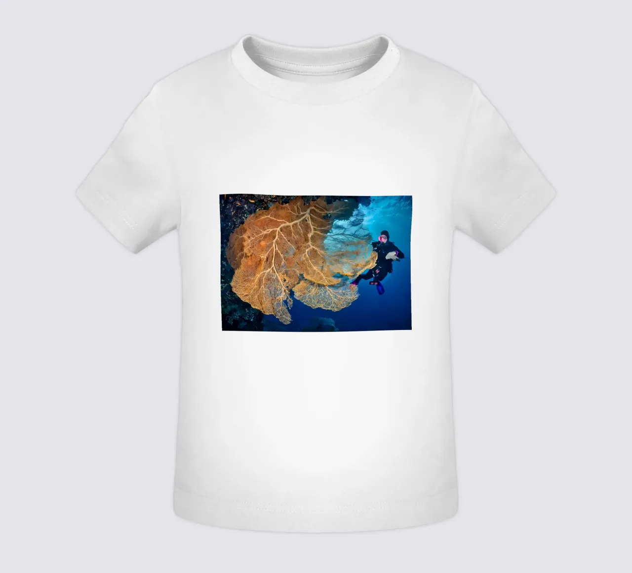 Silhouette di immersione subacquea maglietta neonato da Eames