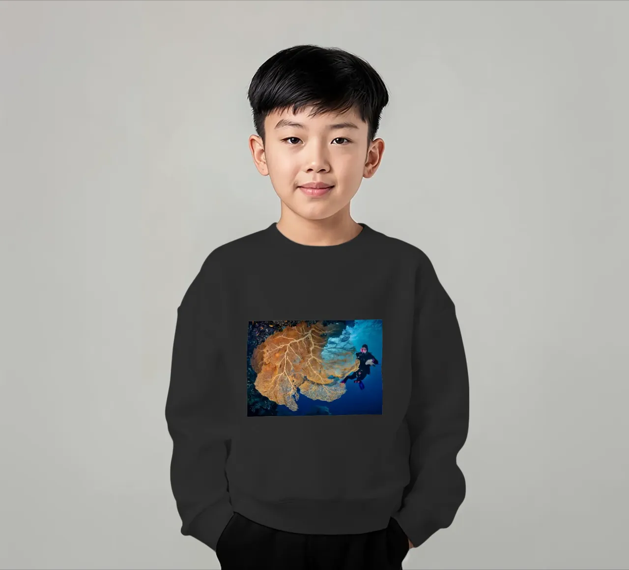 Silhouette di immersione subacquea felpa bambino da Eames