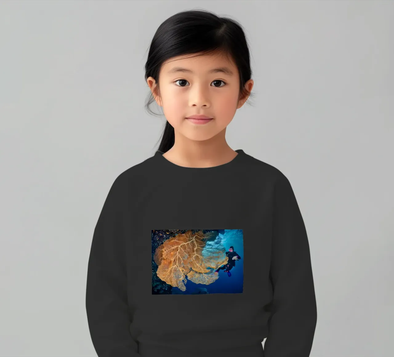 Silhouette di immersione subacquea felpa bambino da Eames