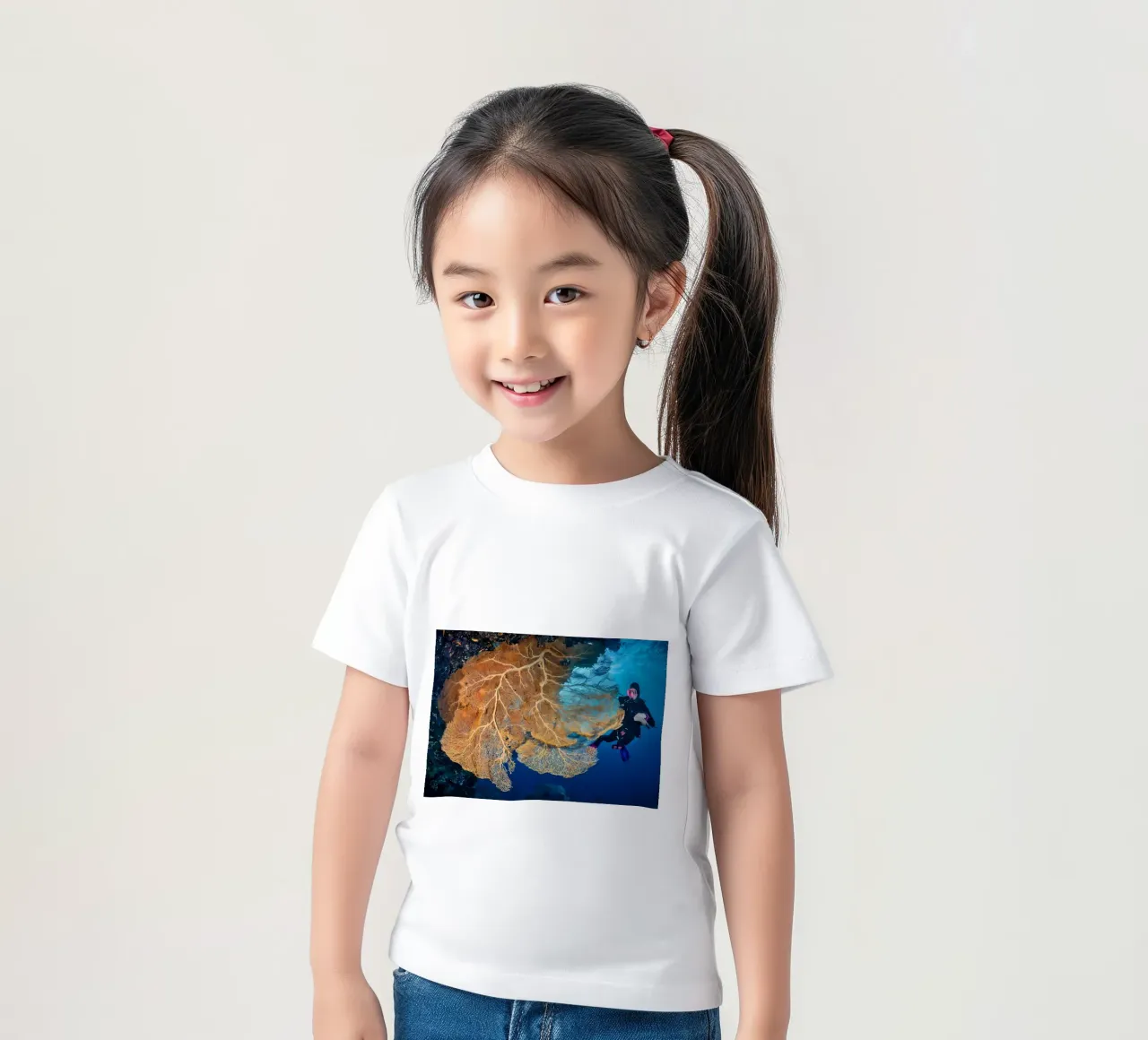 Silhouette di immersione subacquea t-shirt bambini da Eames
