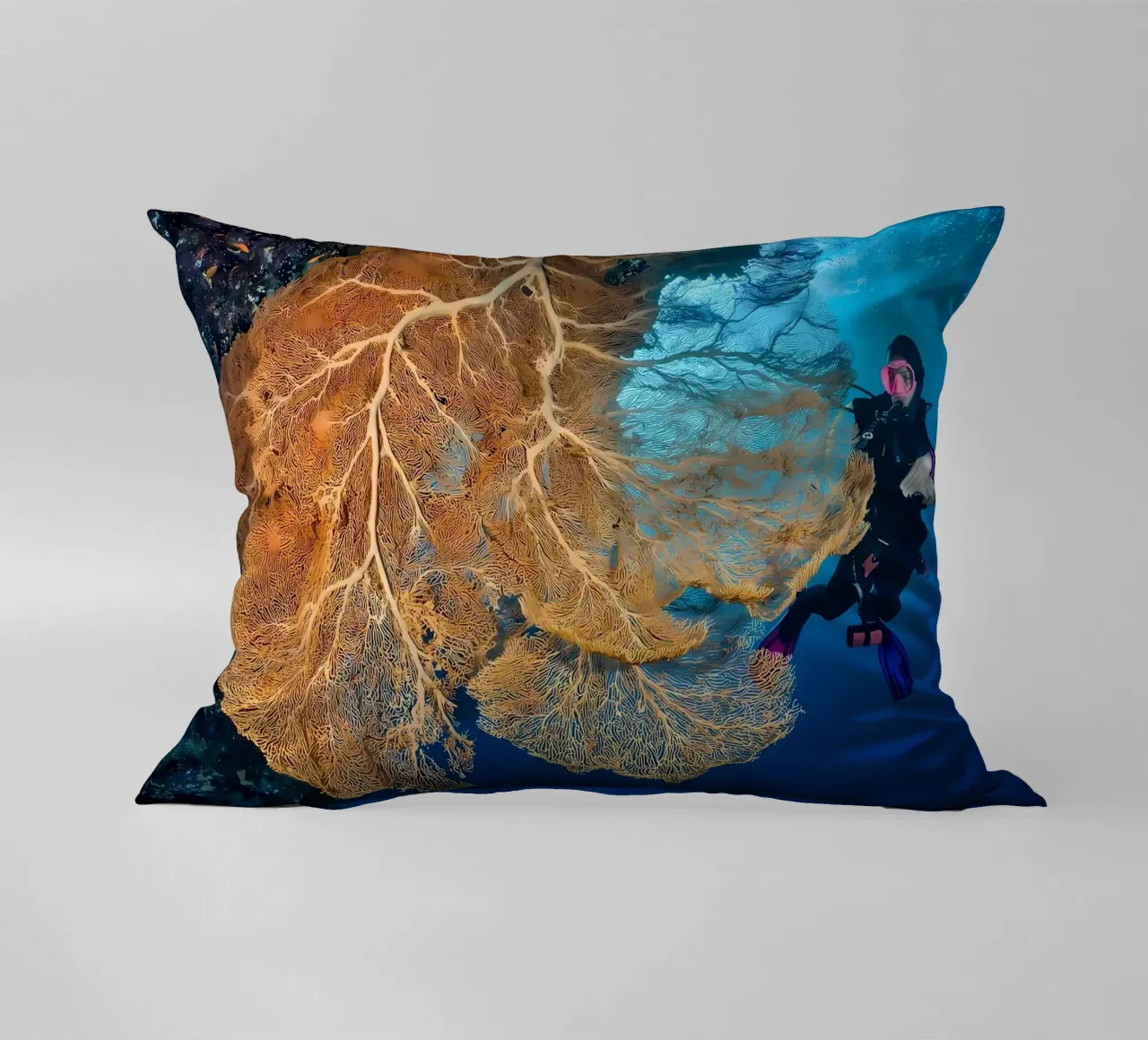 Silhouette di immersione subacquea cuscino da Eames