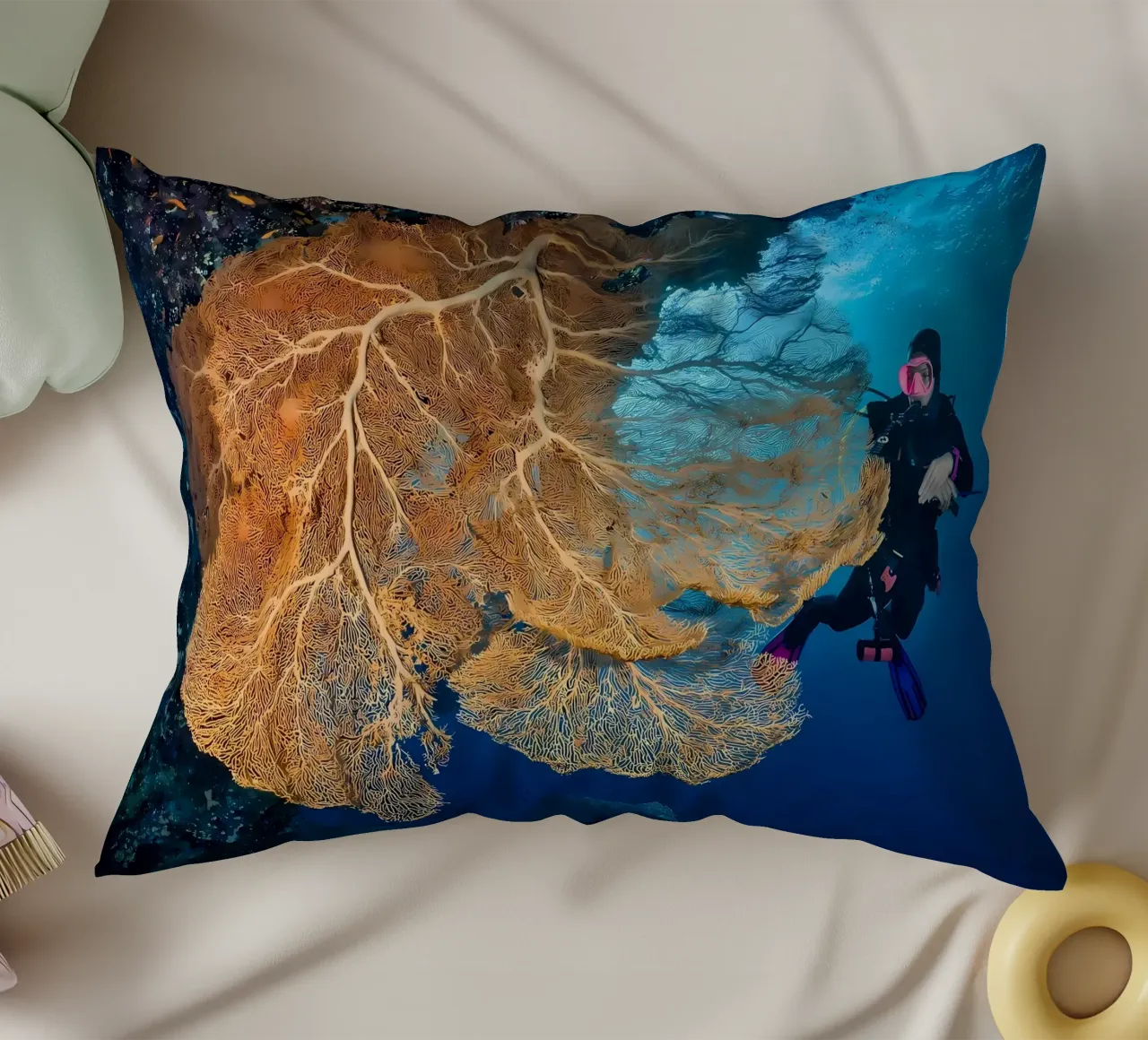 Silhouette di immersione subacquea cuscino da Eames