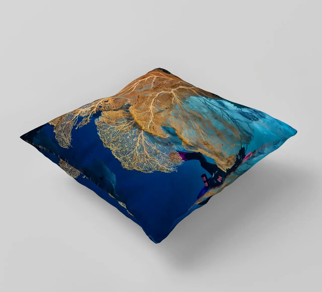 Silhouette di immersione subacquea cuscino da Eames