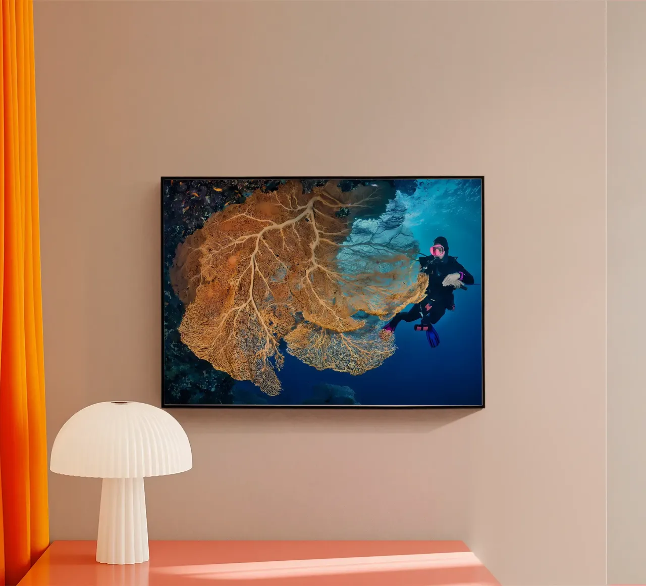 Silhouette di immersione subacquea plexiglass da Eames