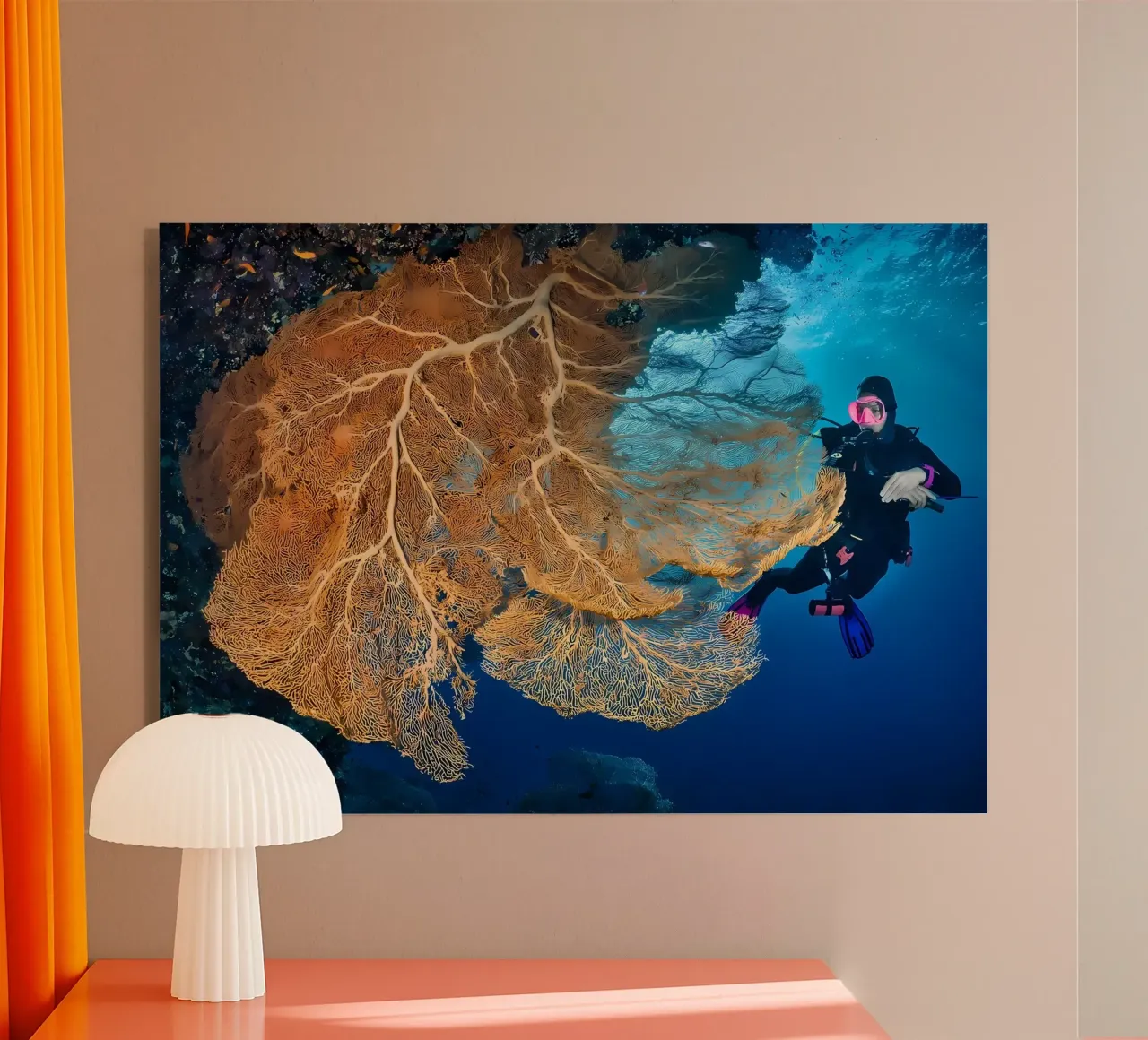 Silhouette di immersione subacquea plexiglass da Eames