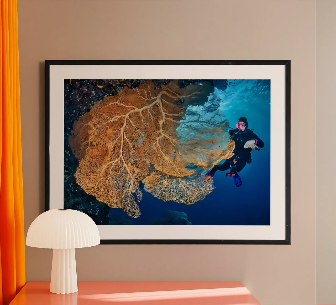 Silhouette di immersione subacquea carta hahnemühle da Eames