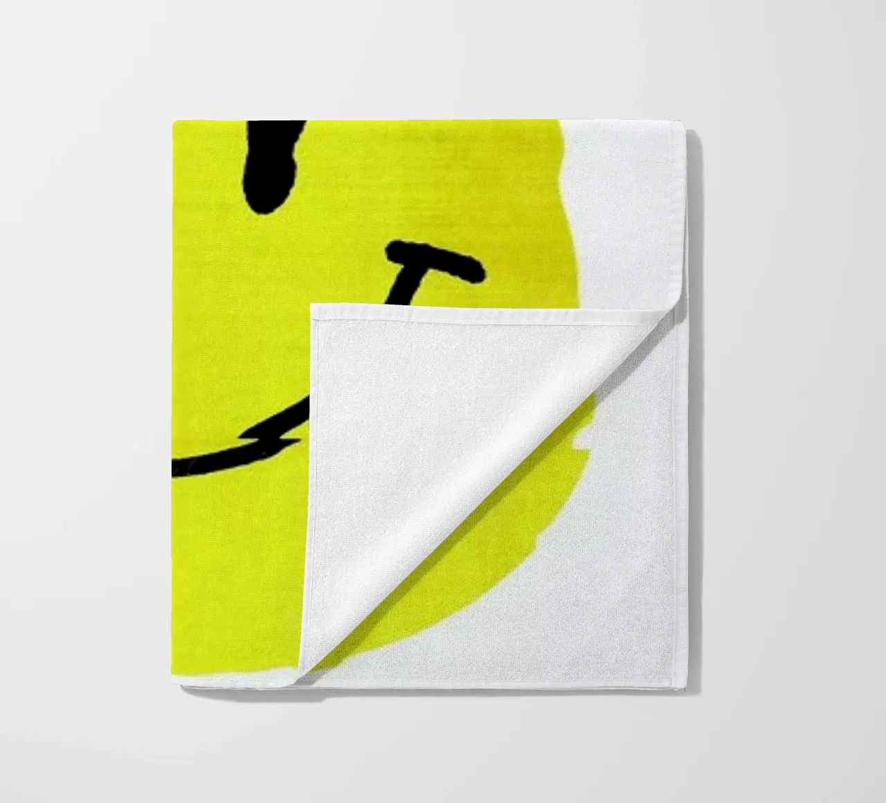 Smiley beach towel by Ali Gulec